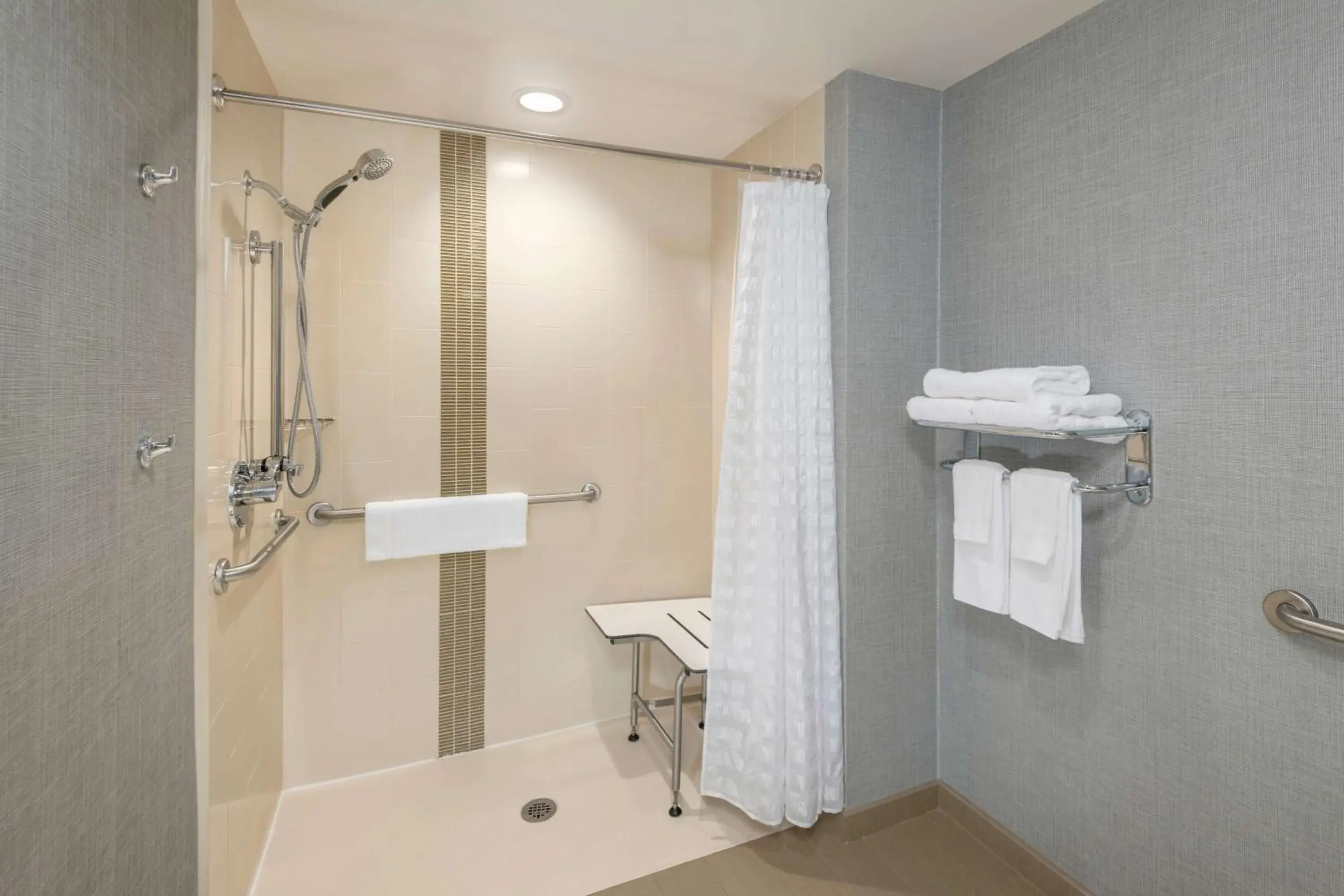 King Suite with Sofa Bed and Roll-In Shower - Disability Access in Hyatt Place Greenville Downtown King Suite with Sofa Bed and Roll-In Shower - Disability Access in Hyatt Place Greenville Downtown