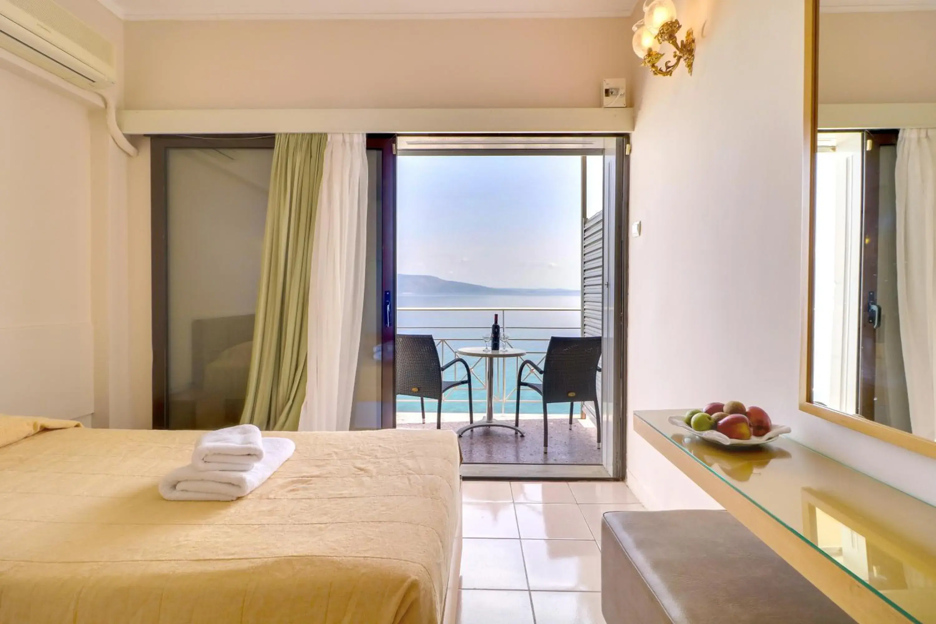 Family Room Bunk Bed Sea View in Calamos Beach Family Club Family Room Bunk Bed Sea View in Calamos Beach Family Club