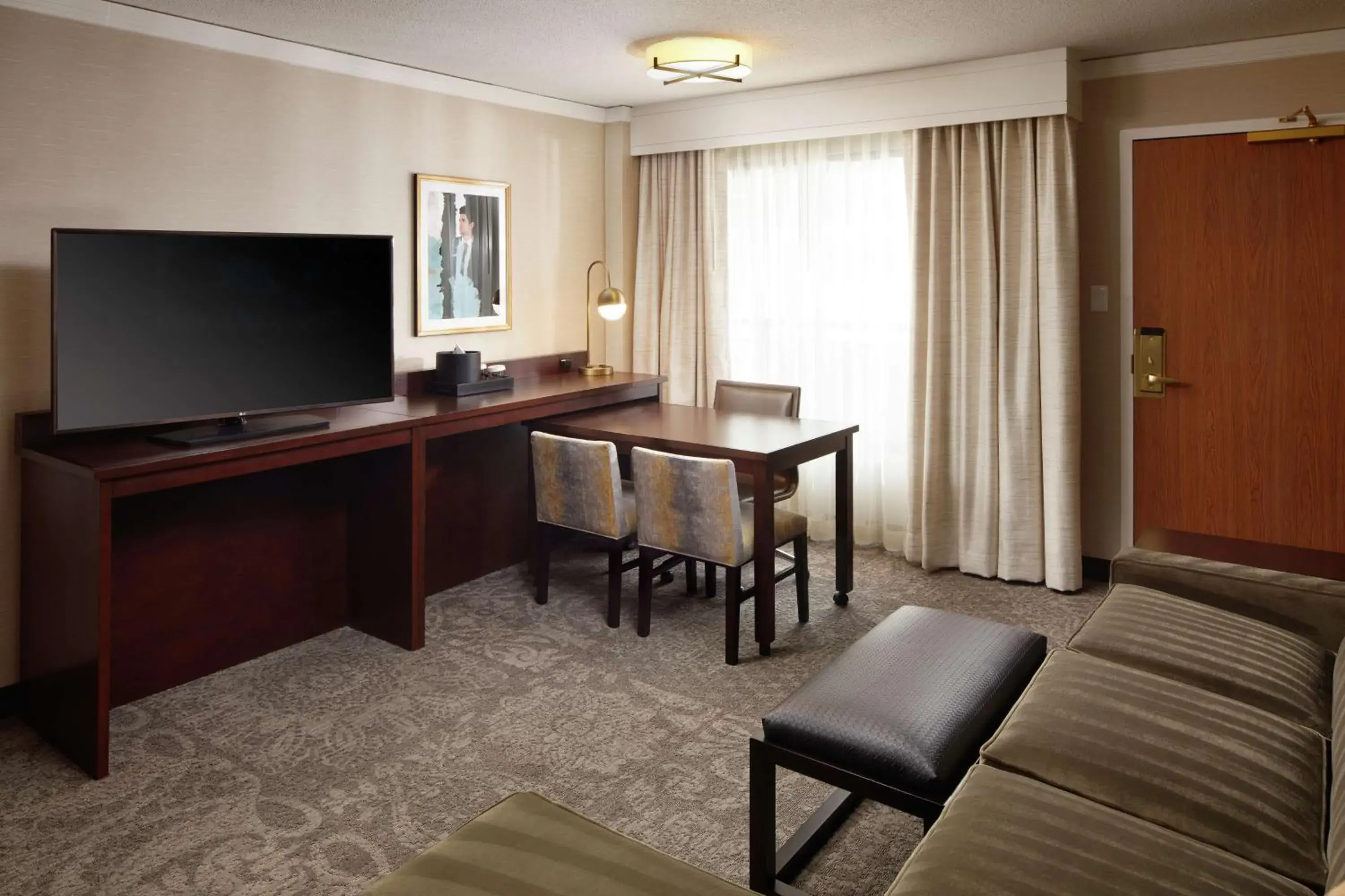 Suite with One King Bed, One Queen Sofa Bed and Shower in Embassy Suites Tysons Corner Suite with One King Bed, One Queen Sofa Bed and Shower in Embassy Suites Tysons Corner
