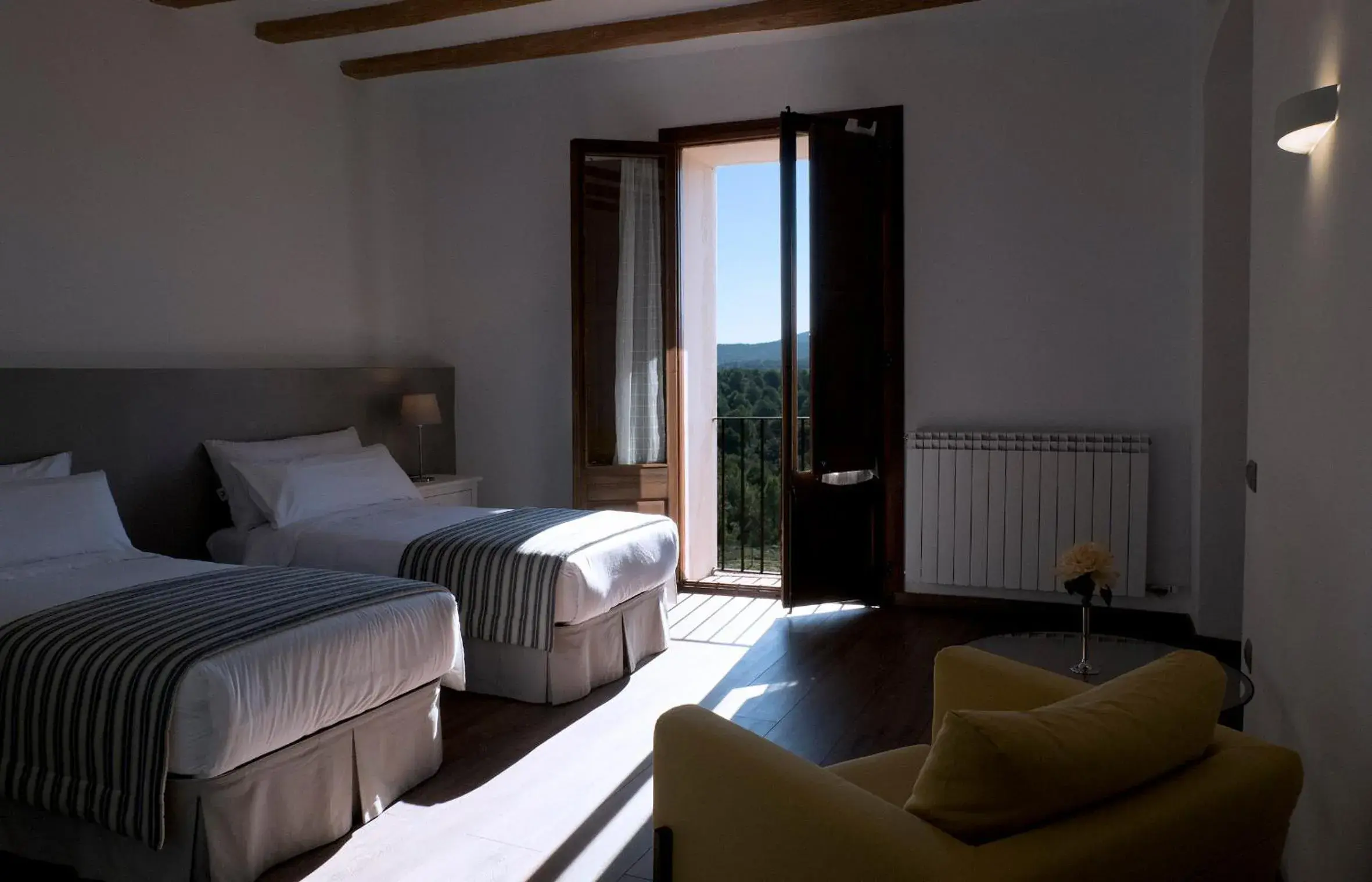 Twin Room with Private Bathroom - single occupancy in La Frasera Alojamiento Rural Twin Room with Private Bathroom - single occupancy in La Frasera Alojamiento Rural