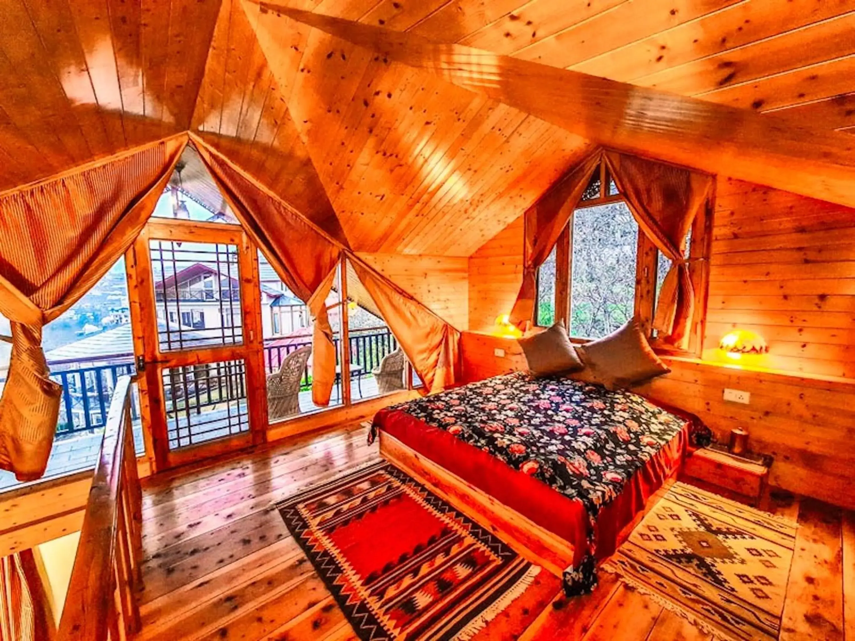 King Suite with Balcony in Banjara Orchard Retreat Thanedar King Suite with Balcony in Banjara Orchard Retreat Thanedar