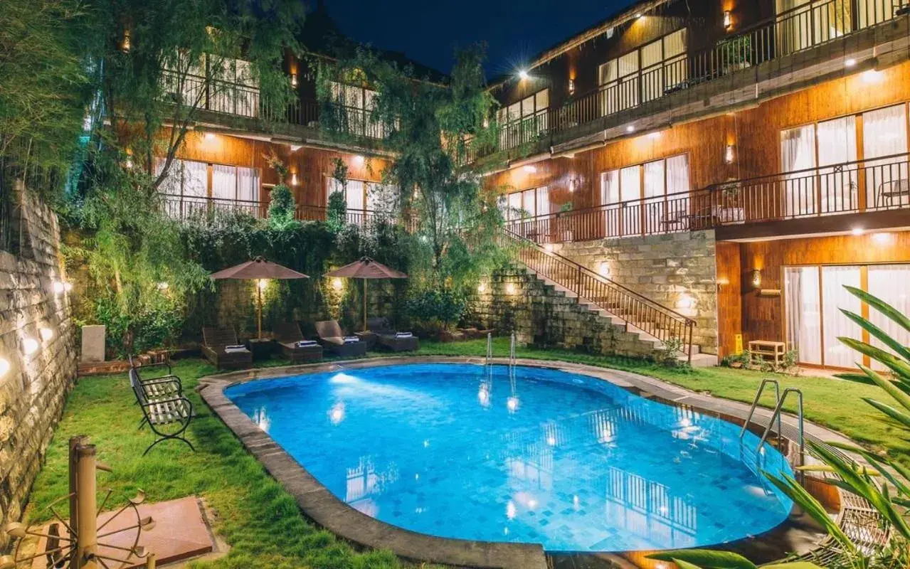 Deluxe Double or Twin Room with Pool View in Karang Lila Bhuana Ubud Deluxe Double or Twin Room with Pool View in Karang Lila Bhuana Ubud