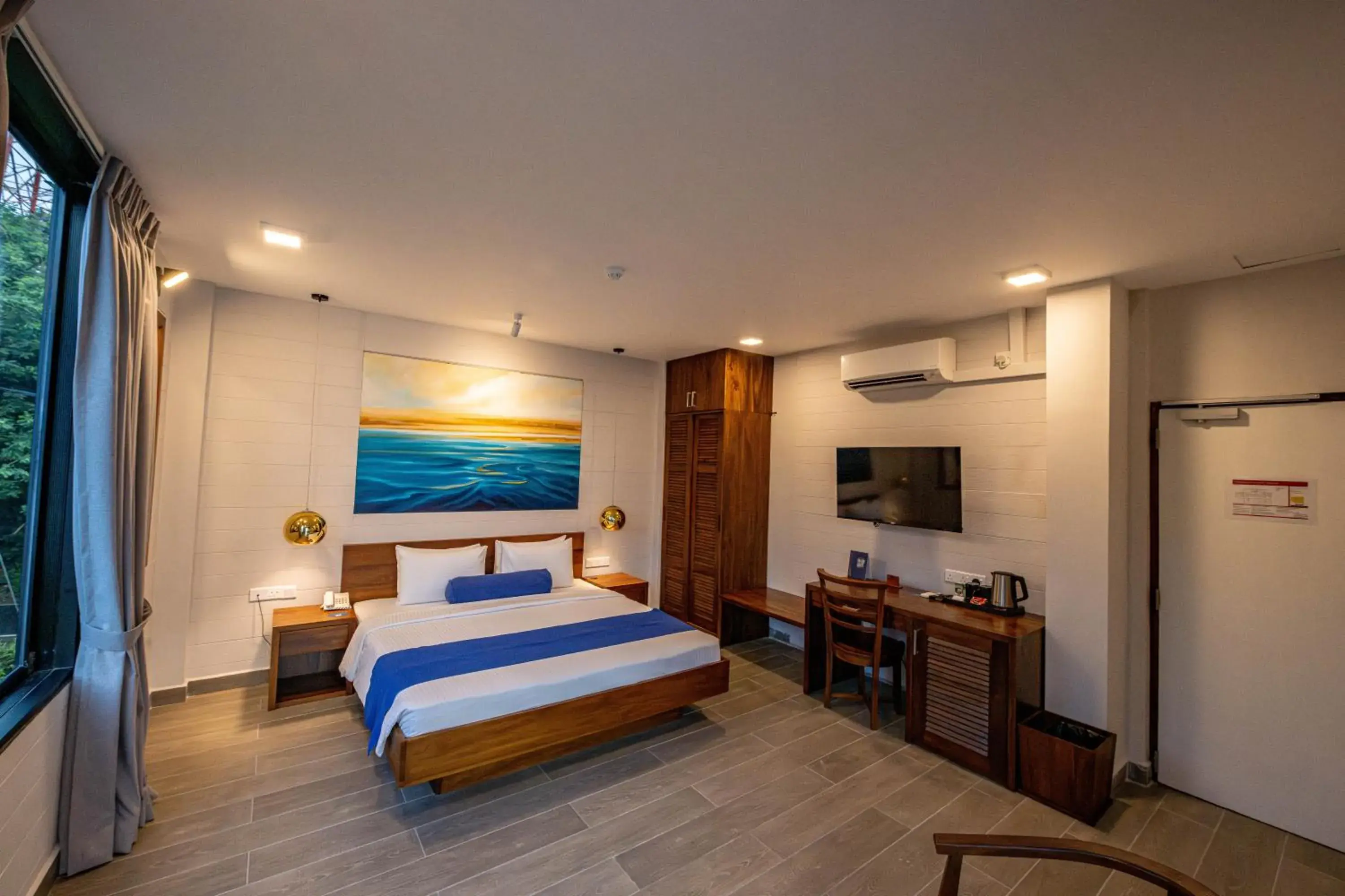 Deluxe Double or Twin Room with Partial Sea View in Agnus Unawatuna Deluxe Double or Twin Room with Partial Sea View in Agnus Unawatuna