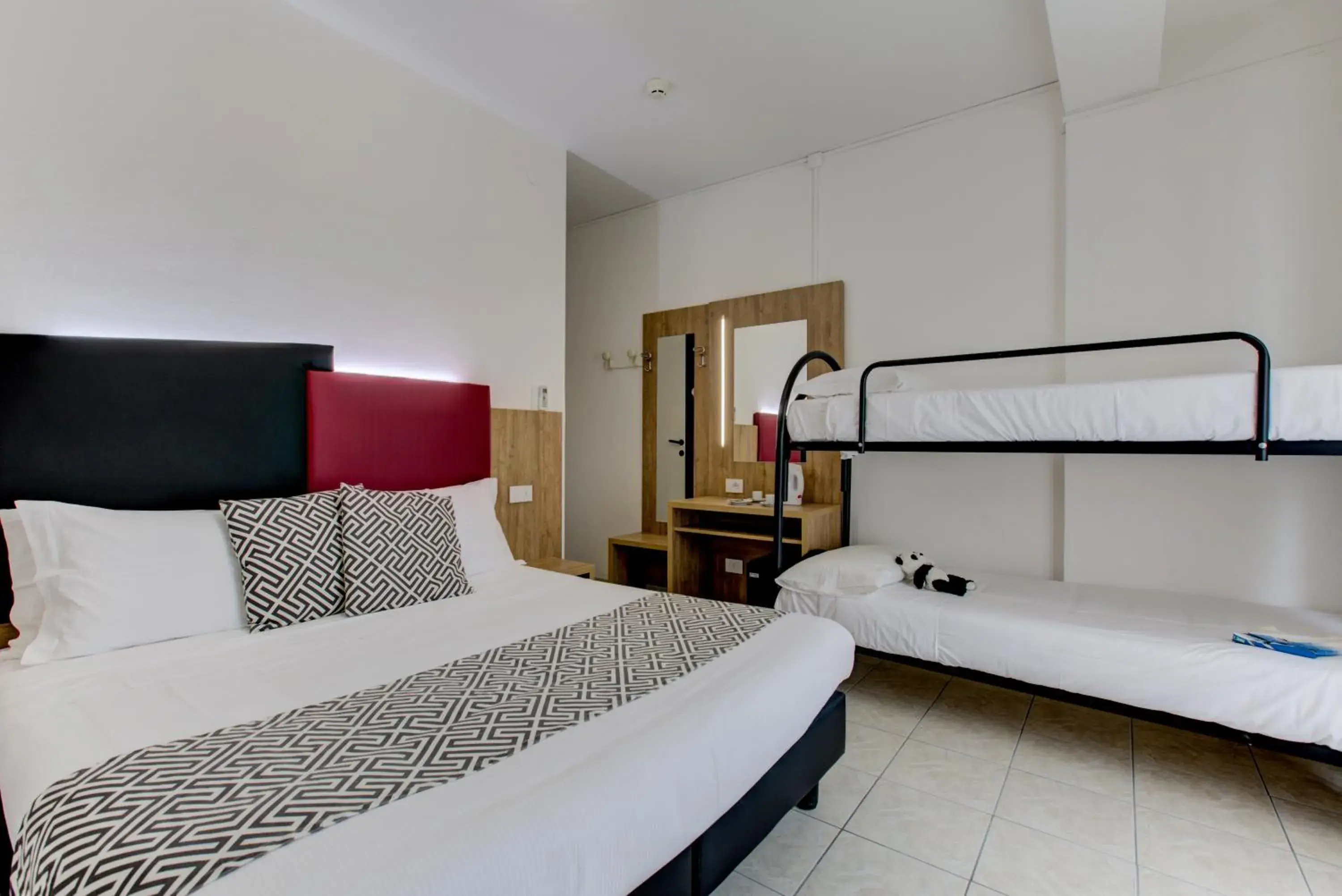 Quadruple Room with Balcony in Hotel Grazia Riccione Quadruple Room with Balcony in Hotel Grazia Riccione