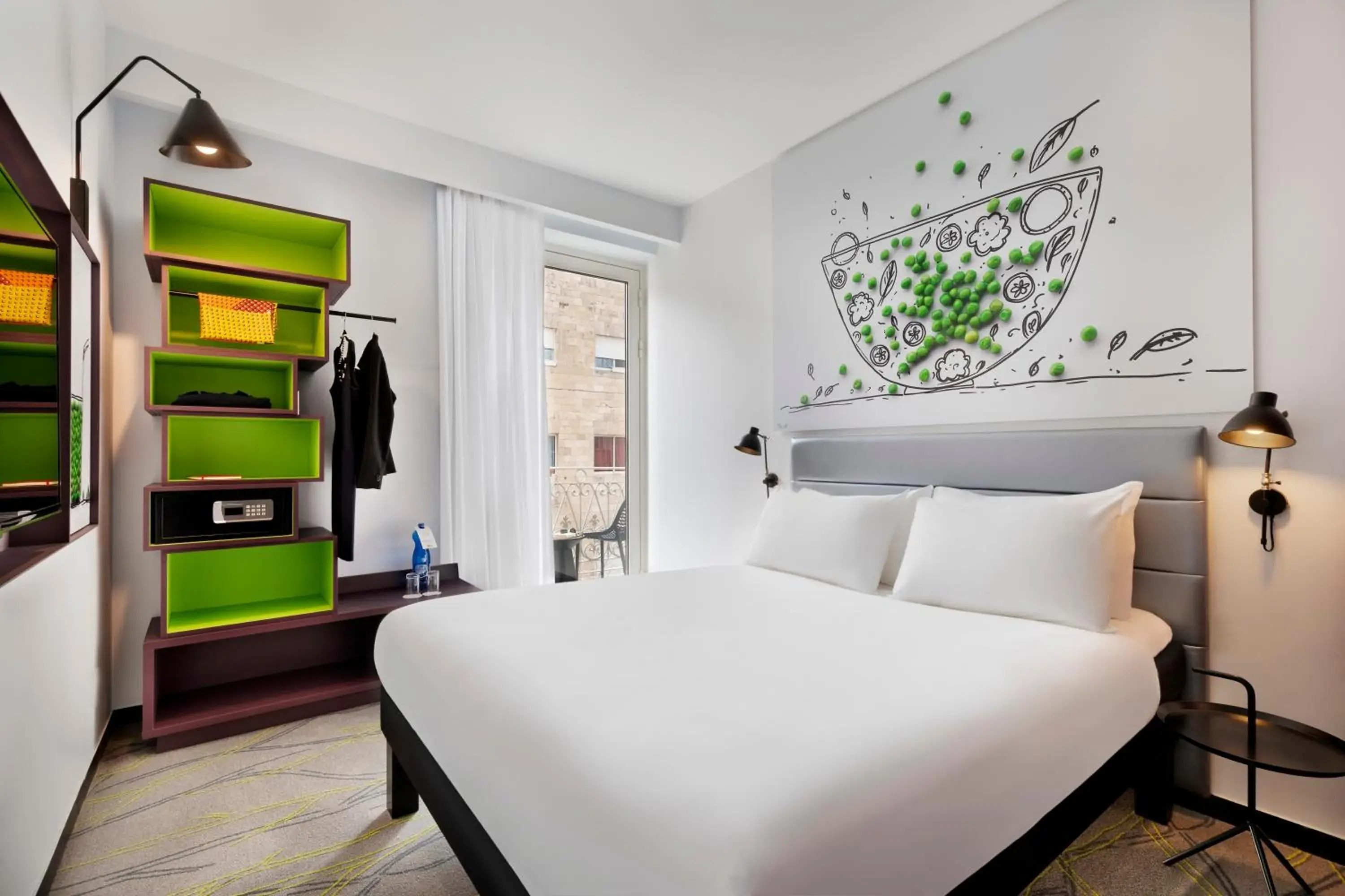 Standard Queen Room with Balcony in Ibis Styles Jerusalem City Center - An AccorHotels Brand Standard Queen Room with Balcony in Ibis Styles Jerusalem City Center - An AccorHotels Brand