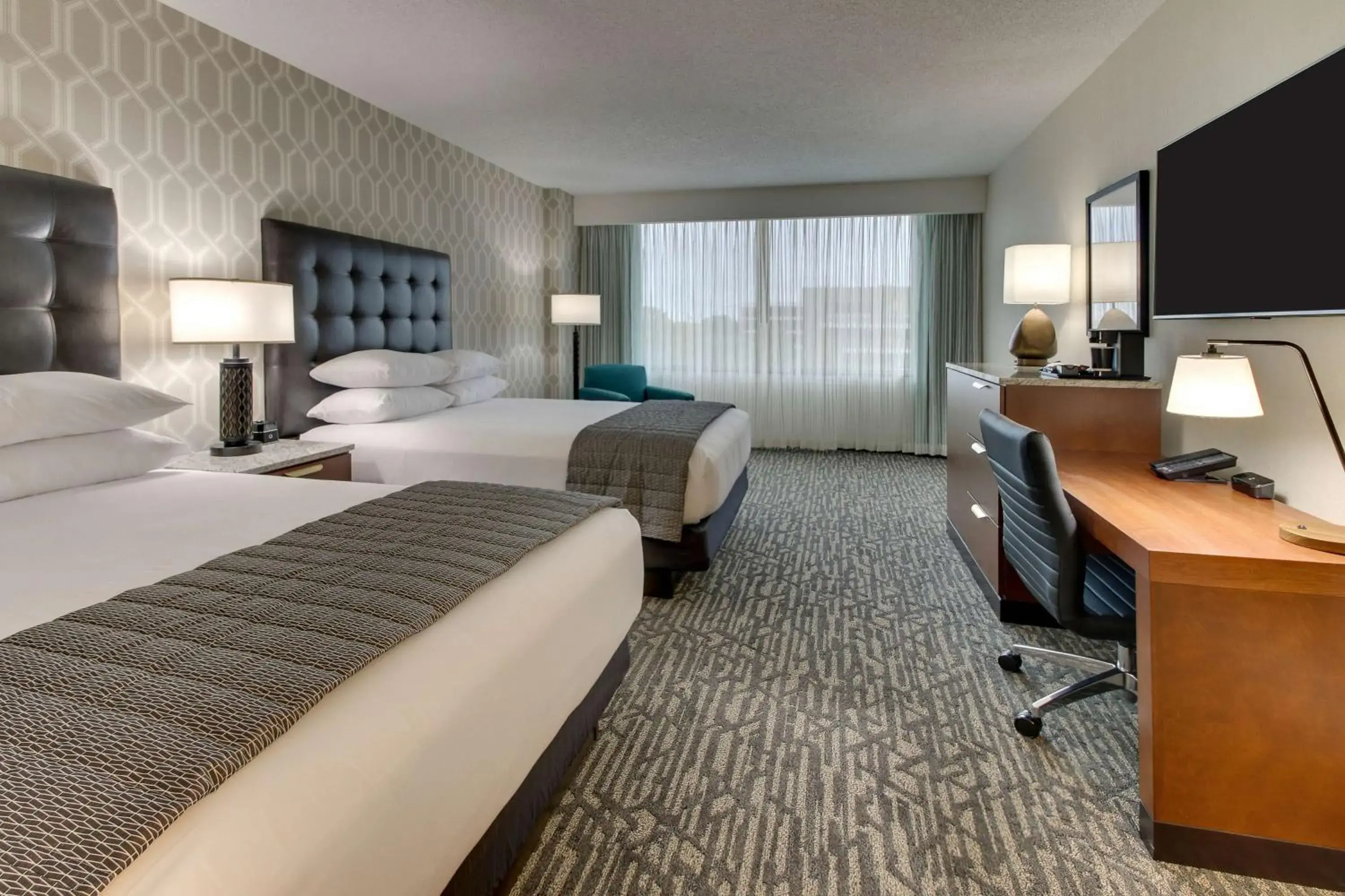 Deluxe Queen Room with Two Queen Beds - Hearing Accessible in Drury Plaza Hotel Richmond Deluxe Queen Room with Two Queen Beds - Hearing Accessible in Drury Plaza Hotel Richmond