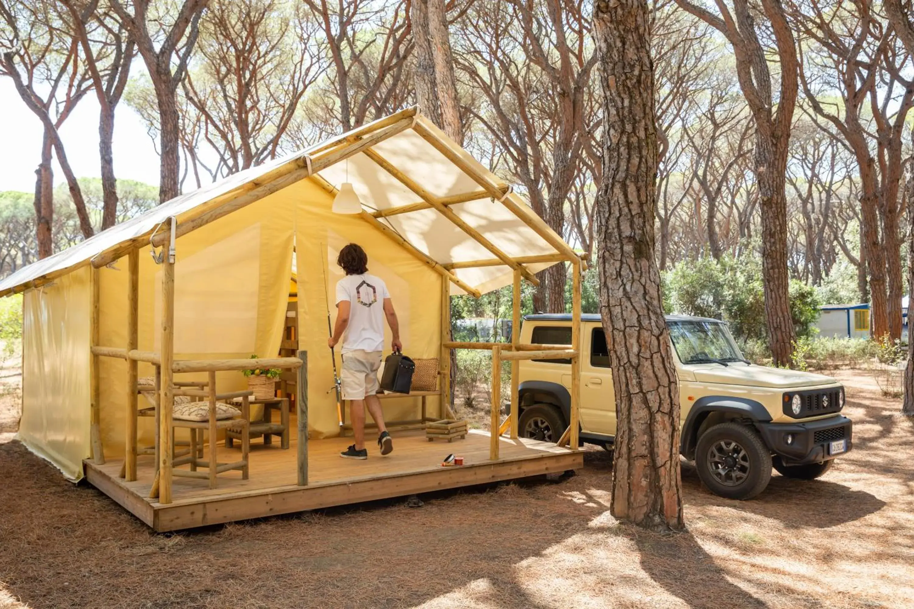 6-Bed Mixed Dormitory Tent in Gitavillage Le Marze 6-Bed Mixed Dormitory Tent in Gitavillage Le Marze