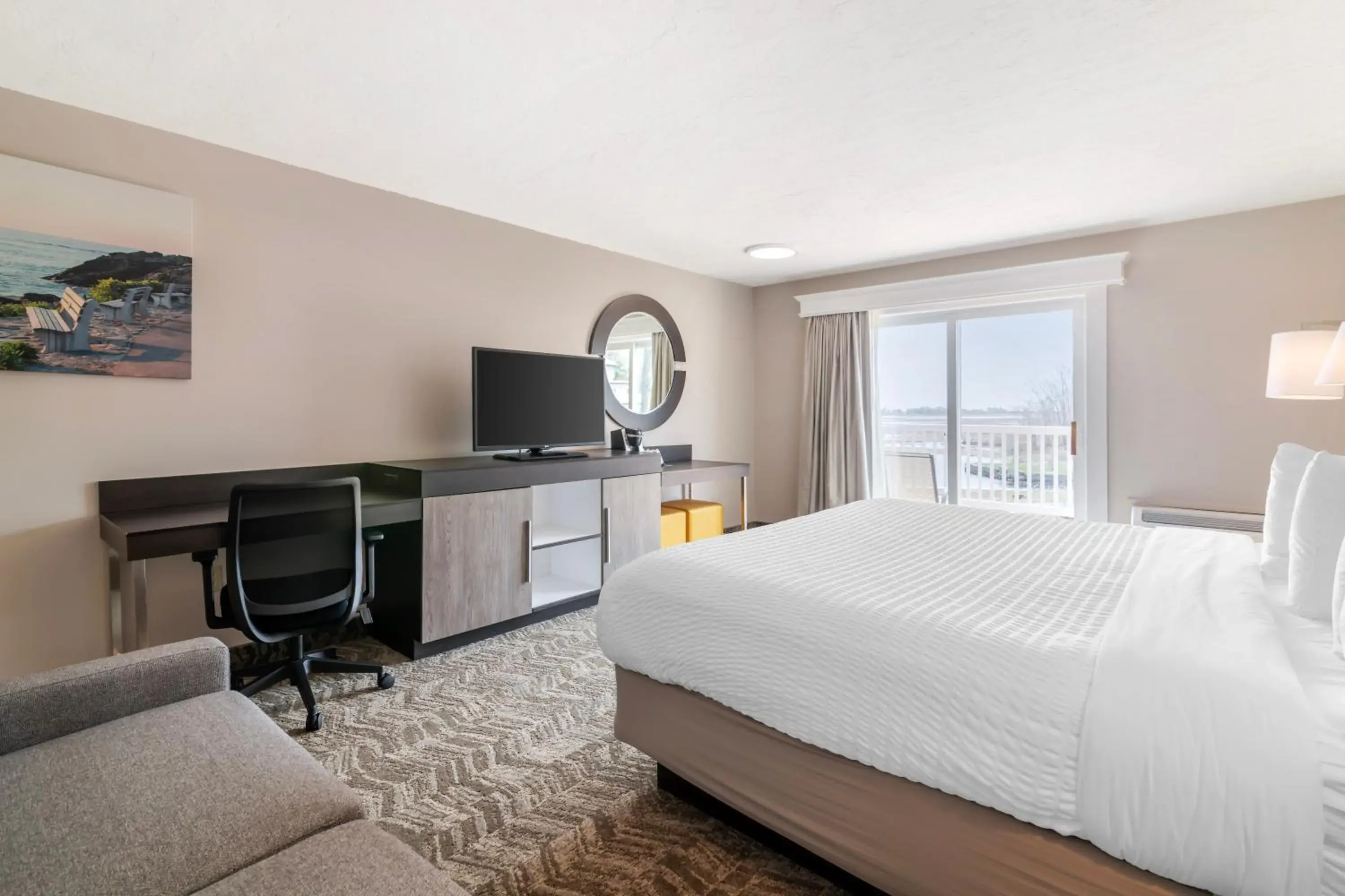 King Room with Water View and Shared Balcony- Non-Smoking in Ogunquit River Inn & Suites King Room with Water View and Shared Balcony- Non-Smoking in Ogunquit River Inn & Suites