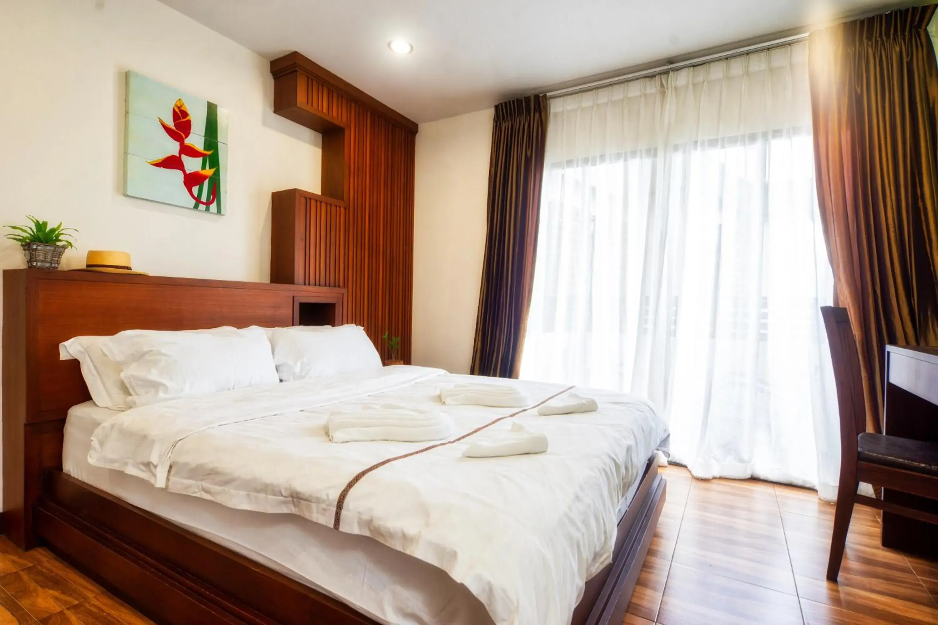 Queen Room with Balcony in Ban Kong Rao Guesthouse Queen Room with Balcony in Ban Kong Rao Guesthouse