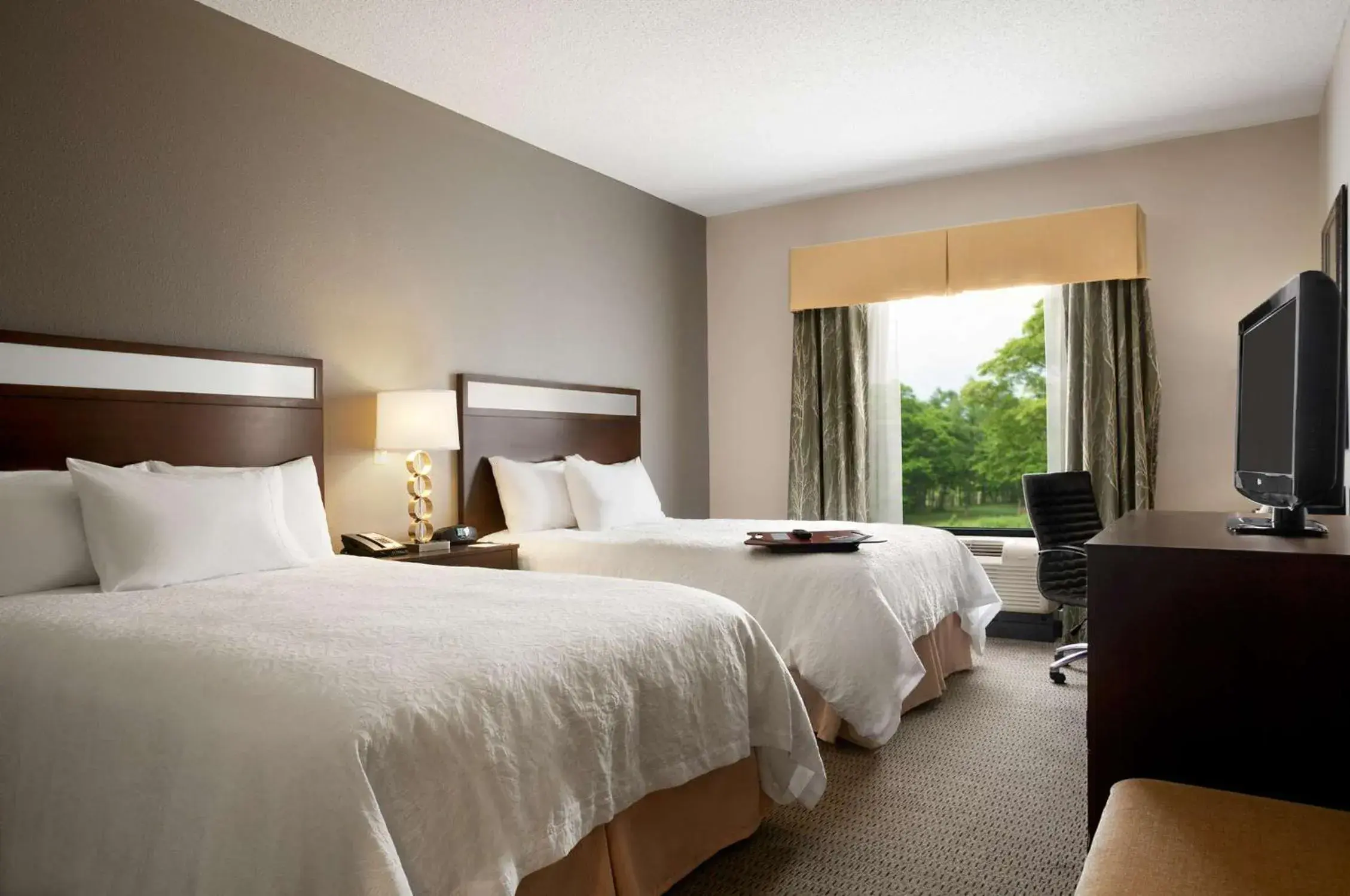 Queen Room with Two Queen Beds - Hearing Accessible/Non-Smoking in Hampton Inn & Suites - Mansfield Queen Room with Two Queen Beds - Hearing Accessible/Non-Smoking in Hampton Inn & Suites - Mansfield