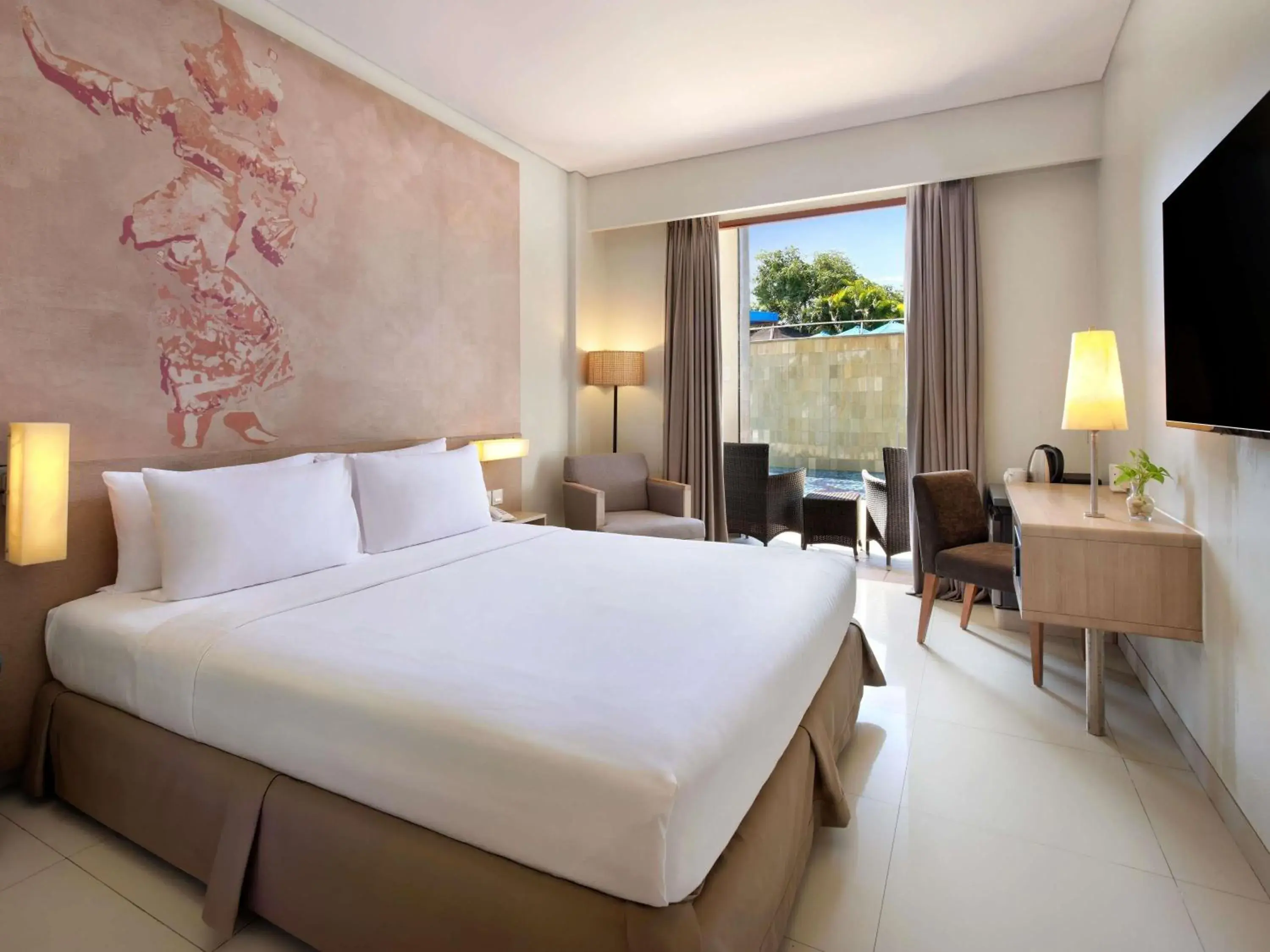 Deluxe Double Room with Pool View in Mercure Bali Nusa Dua Deluxe Double Room with Pool View in Mercure Bali Nusa Dua