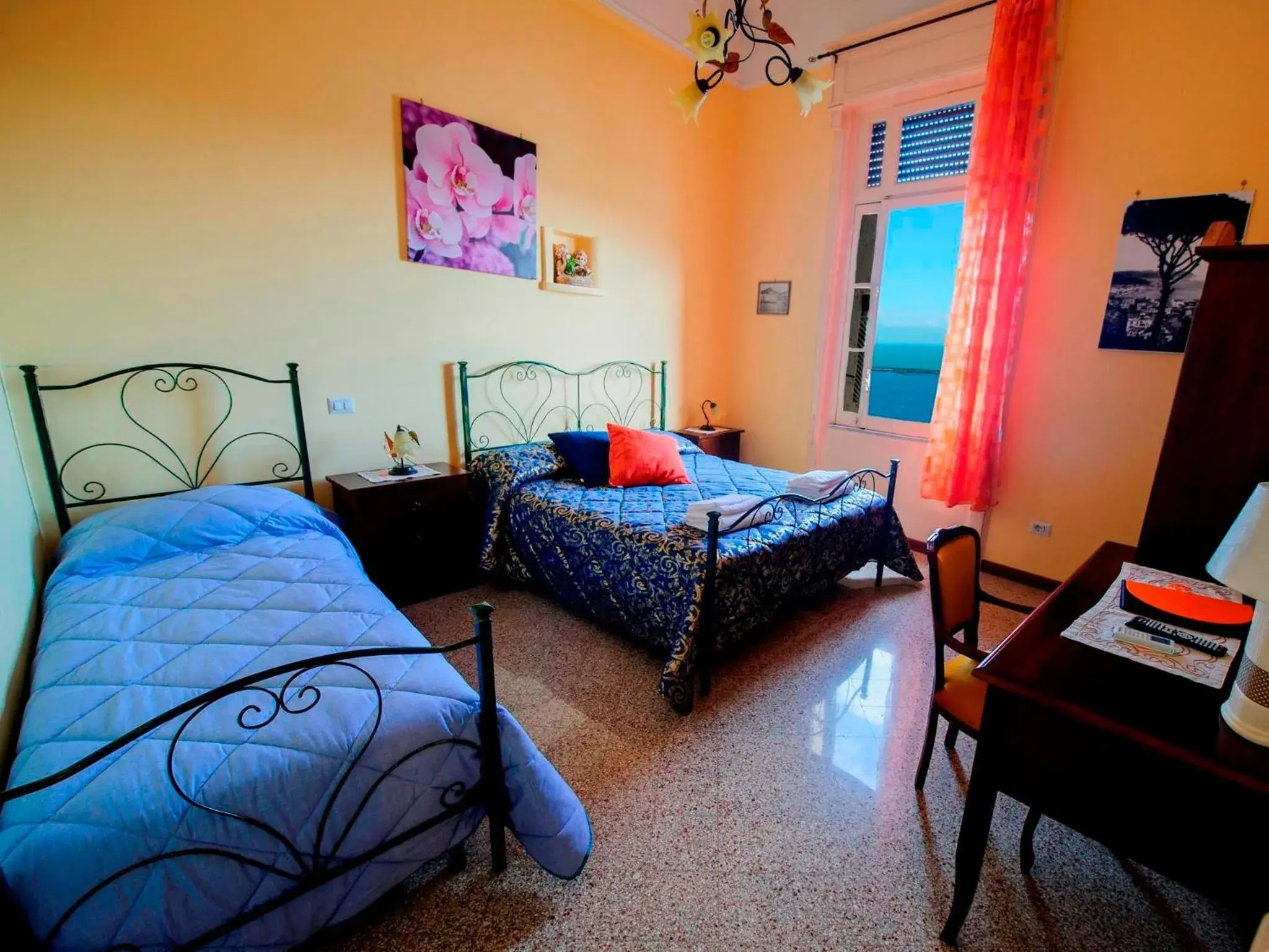 Classic Triple Room with Sea View in Barone Bed and Breakfast Classic Triple Room with Sea View in Barone Bed and Breakfast