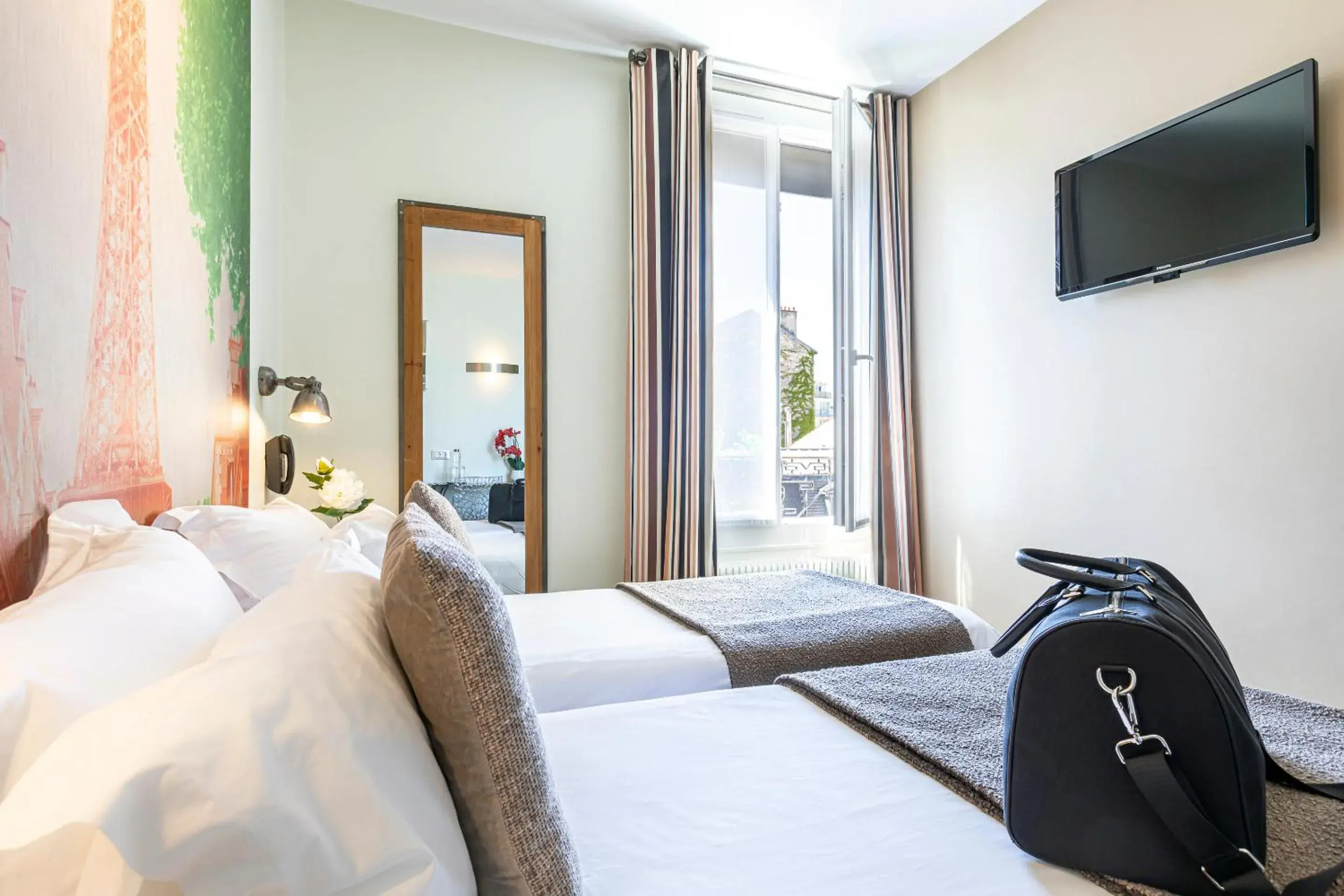 Two Adjacent Double Rooms Eiffel in Hotel Alpha Paris Eiffel by Patrick Hayat Two Adjacent Double Rooms Eiffel in Hotel Alpha Paris Eiffel by Patrick Hayat