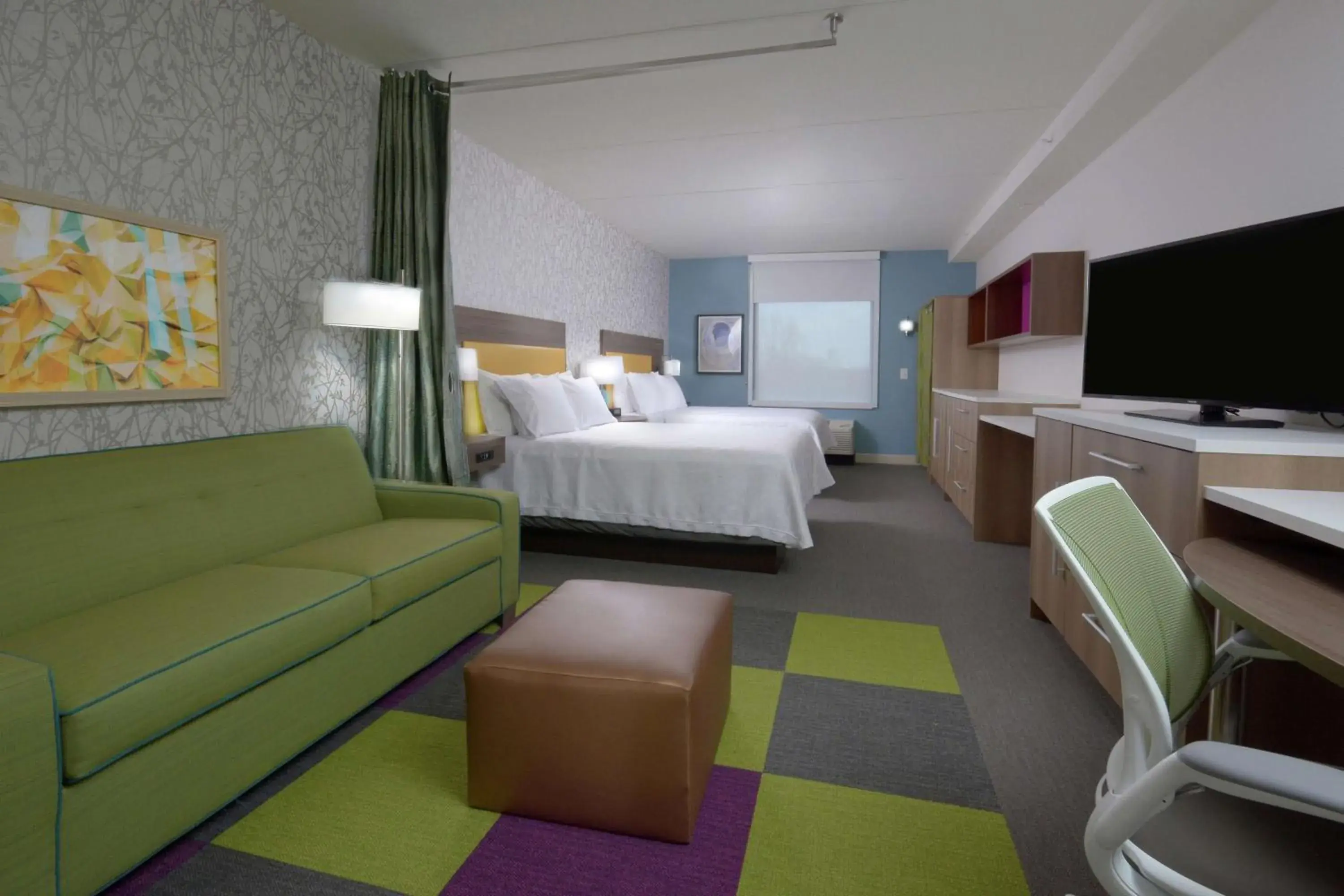 Studio Suite with Two Queen Beds - Hearing Access/Non-Smoking in Home2 Suites By Hilton Duncan Studio Suite with Two Queen Beds - Hearing Access/Non-Smoking in Home2 Suites By Hilton Duncan