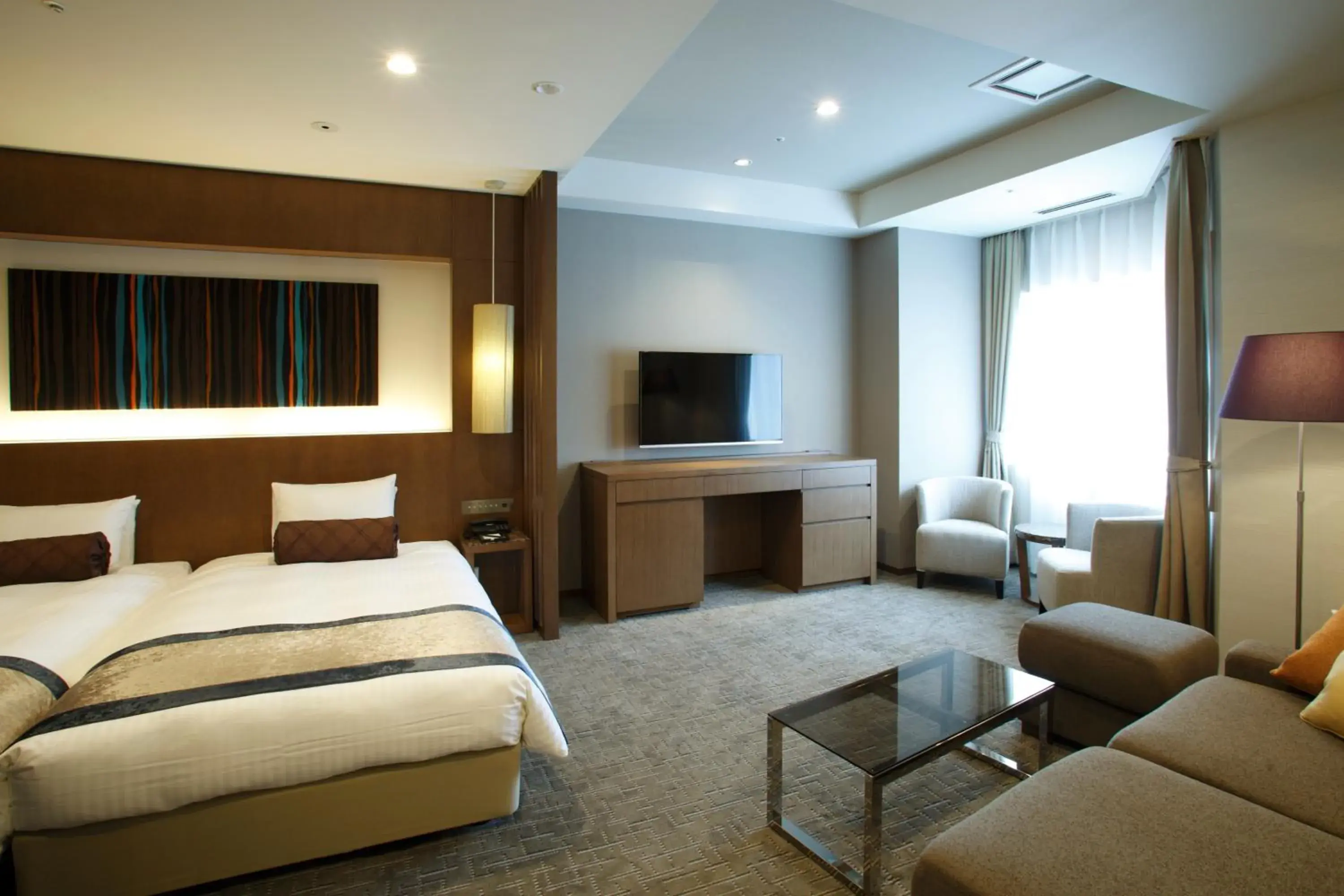 Twin Room with View Bath - Non-Smoking in Noboribetsu Grand Hotel Twin Room with View Bath - Non-Smoking in Noboribetsu Grand Hotel