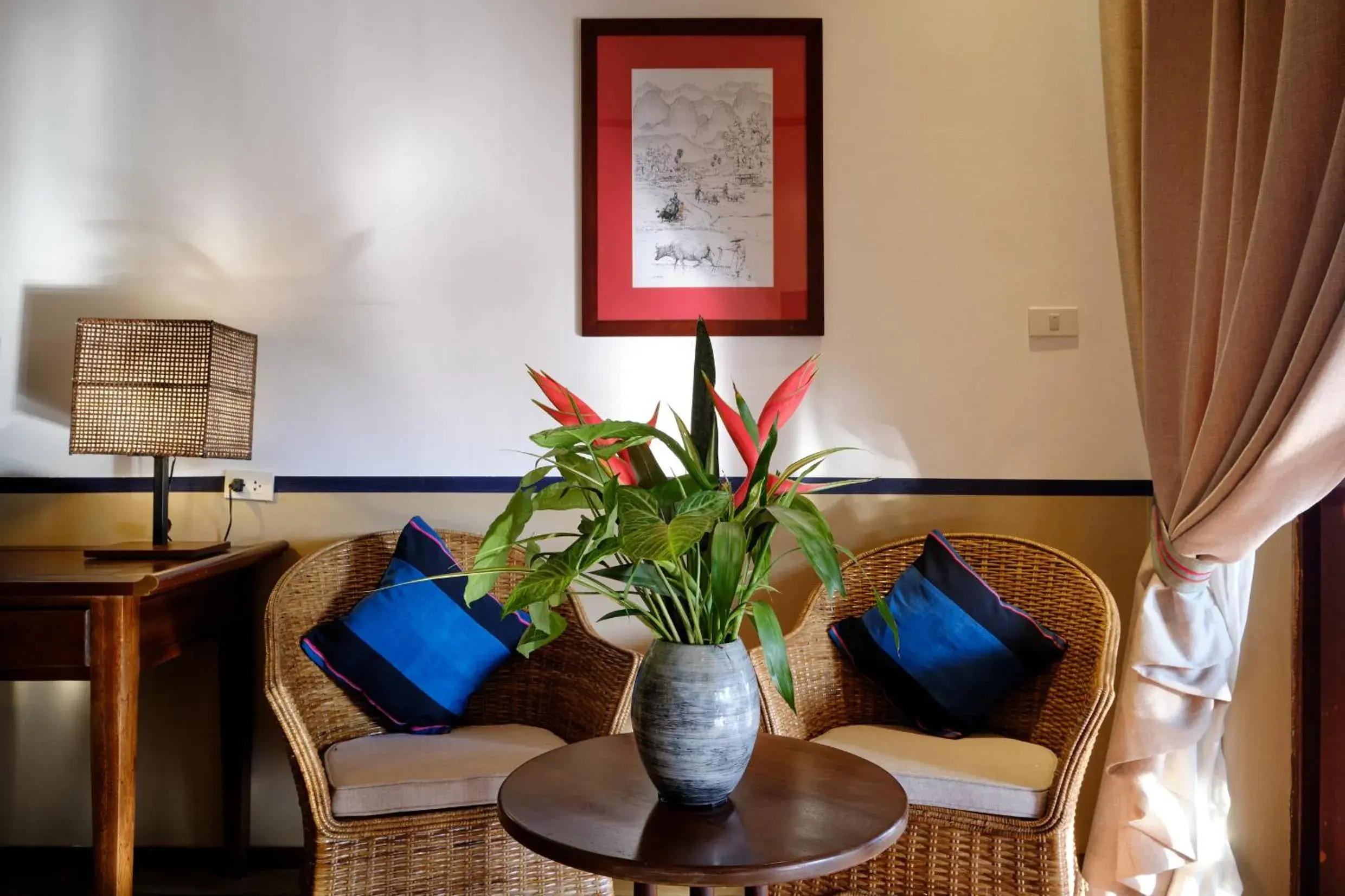 Deluxe Double Mountain View in Riverside Boutique Resort, Vang Vieng Deluxe Double Mountain View in Riverside Boutique Resort, Vang Vieng