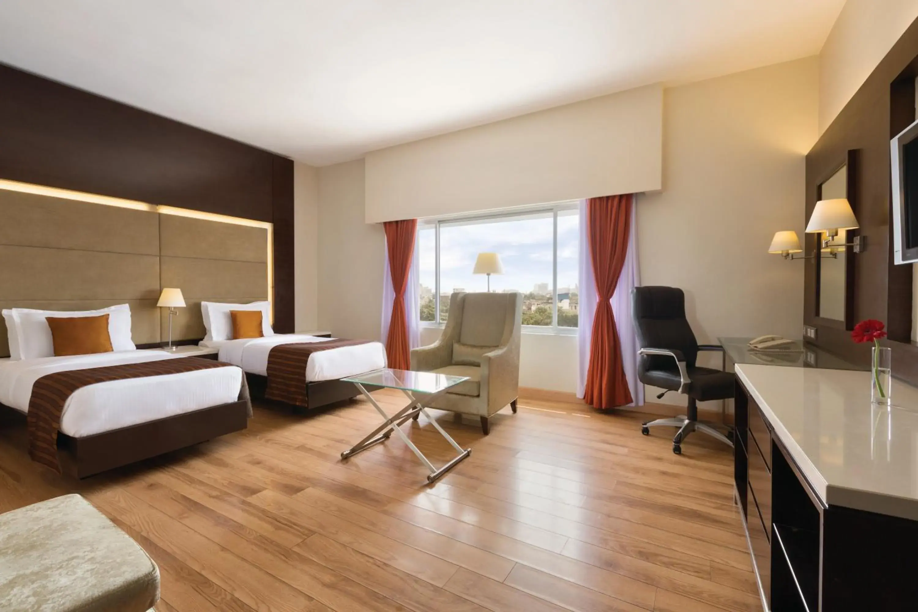 Deluxe Twin Room - single occupancy - Book & Unlock Exclusive Deals in Ramada by Wyndham Chennai Egmore Deluxe Twin Room - single occupancy - Book & Unlock Exclusive Deals in Ramada by Wyndham Chennai Egmore