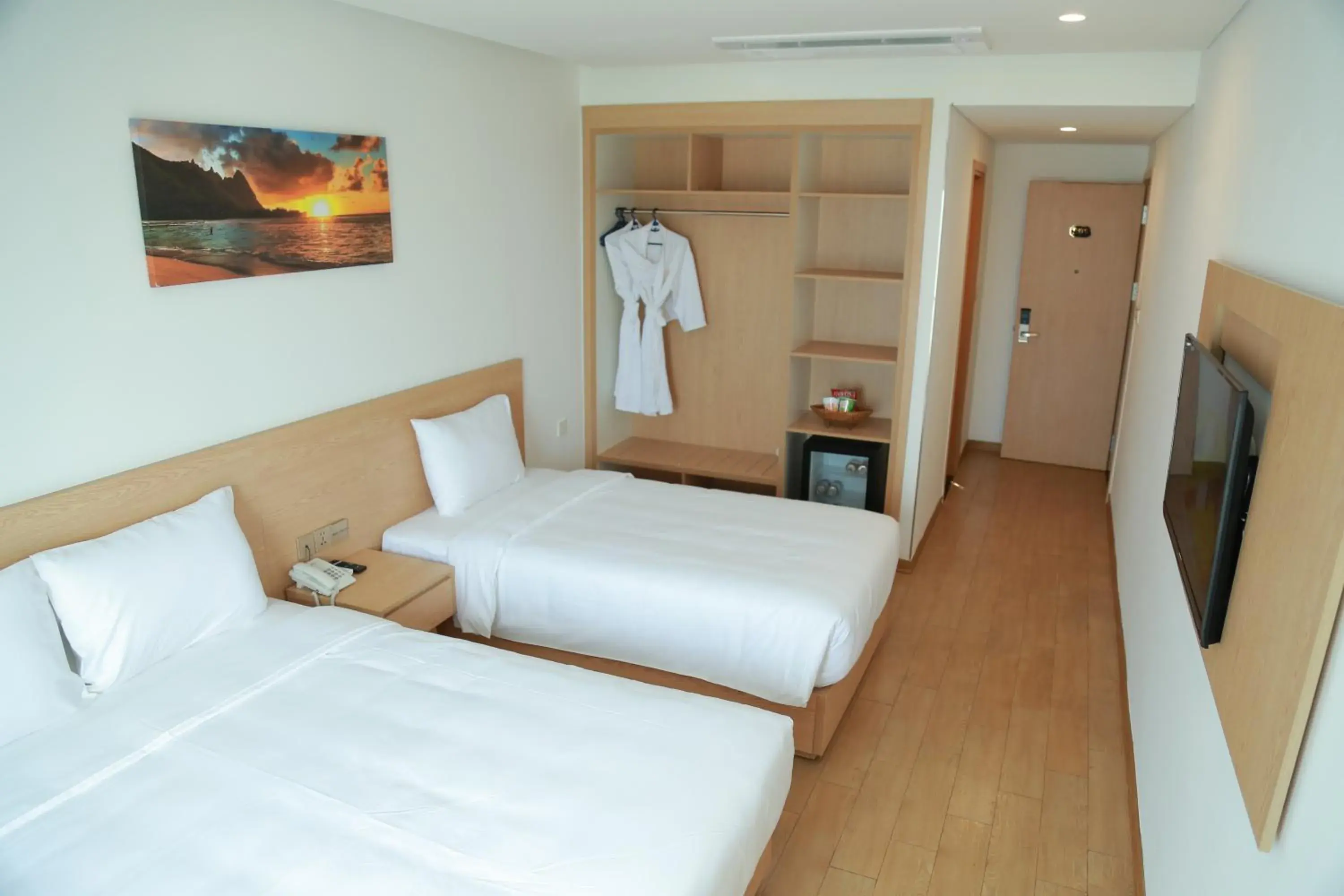 Twin Room with City View in Gold Boutique Hotel Danang Twin Room with City View in Gold Boutique Hotel Danang