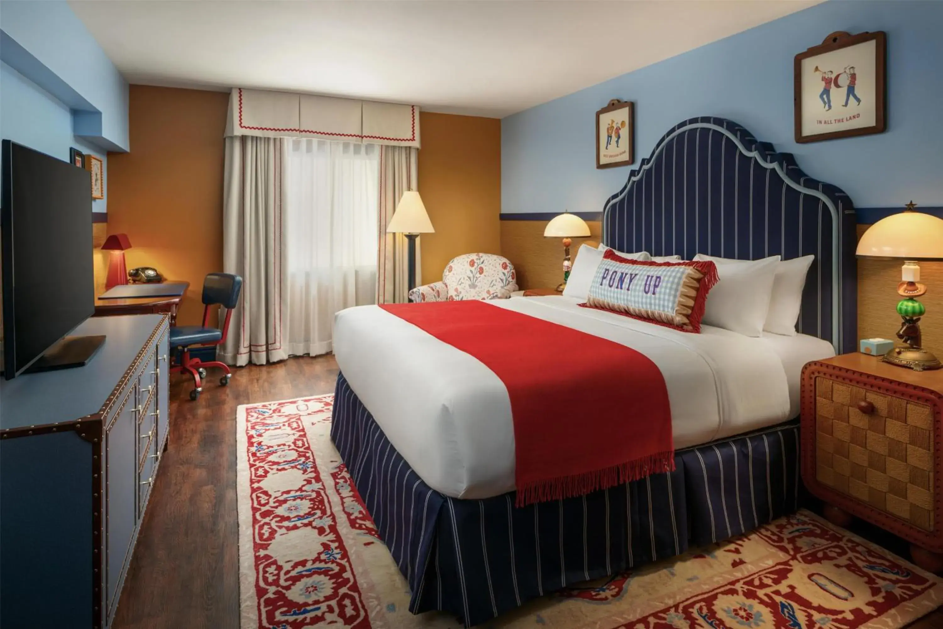 Graduate King Room with Pool View in Graduate by Hilton Dallas Graduate King Room with Pool View in Graduate by Hilton Dallas