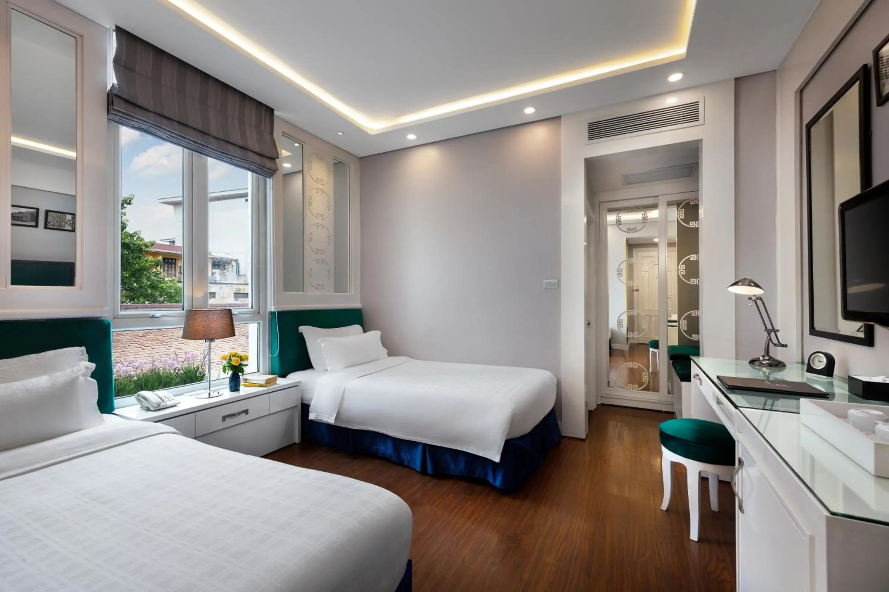 St Gildas Twin Room in Minerva Church Hotel St Gildas Twin Room in Minerva Church Hotel