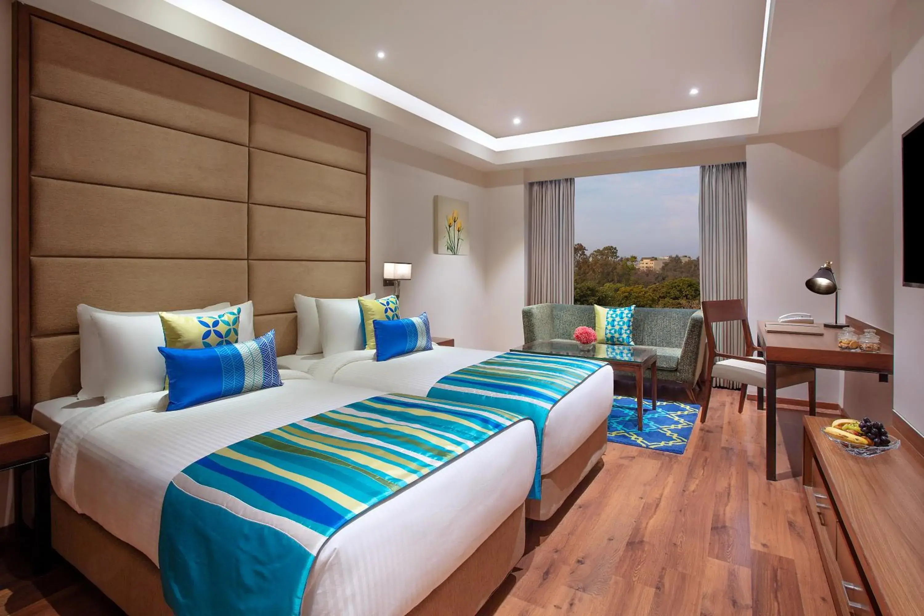 Fortune Club Twin Room with1+1 offer on Selected Beverages, 20% off on Food & Soft Beverages, 20% off on Laundry service, Complimentary early check in & Complimentary late check out by 2 hours subject to availability - single occupancy in Fortune Avenue, Jalandhar - Member ITC Hotels' Group Fortune Club Twin Room with1+1 offer on Selected Beverages, 20% off on Food & Soft Beverages, 20% off on Laundry service, Complimentary early check in & Complimentary late check out by 2 hours subject to availability - single occupancy in Fortune Avenue, Jalandhar - Member ITC Hotels' Group