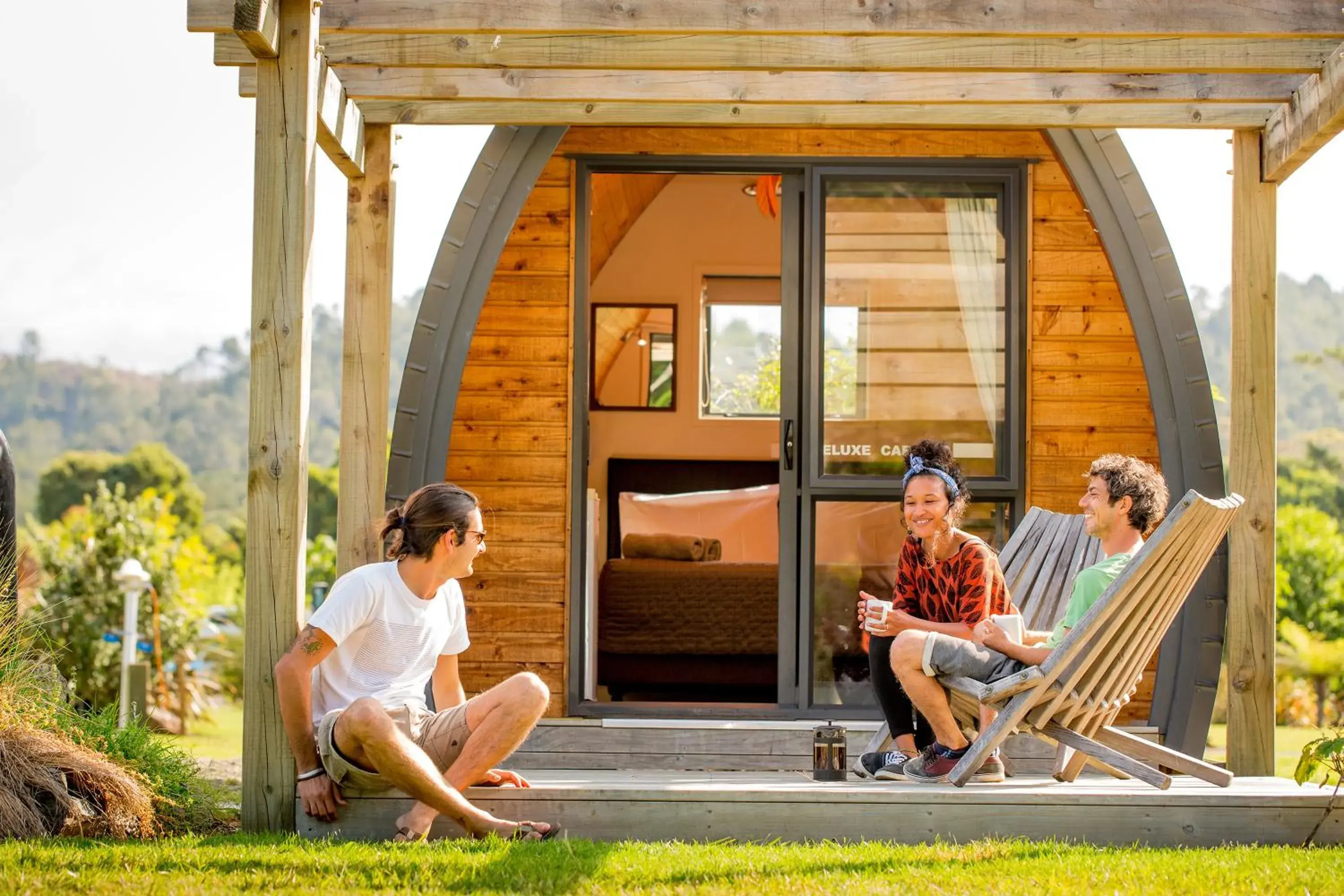 Deluxe Twin Room in Hot Water Beach TOP 10 Holiday Park Deluxe Twin Room in Hot Water Beach TOP 10 Holiday Park