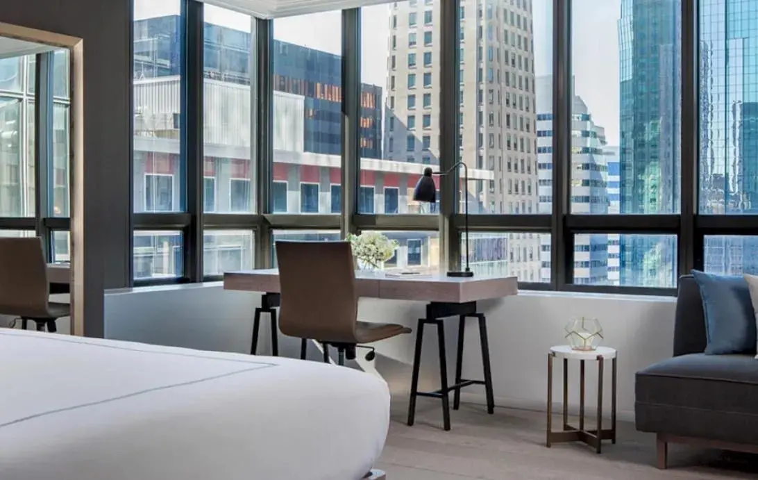 Deluxe King Suite in The Marquette Hotel, Curio Collection by Hilton Deluxe King Suite in The Marquette Hotel, Curio Collection by Hilton