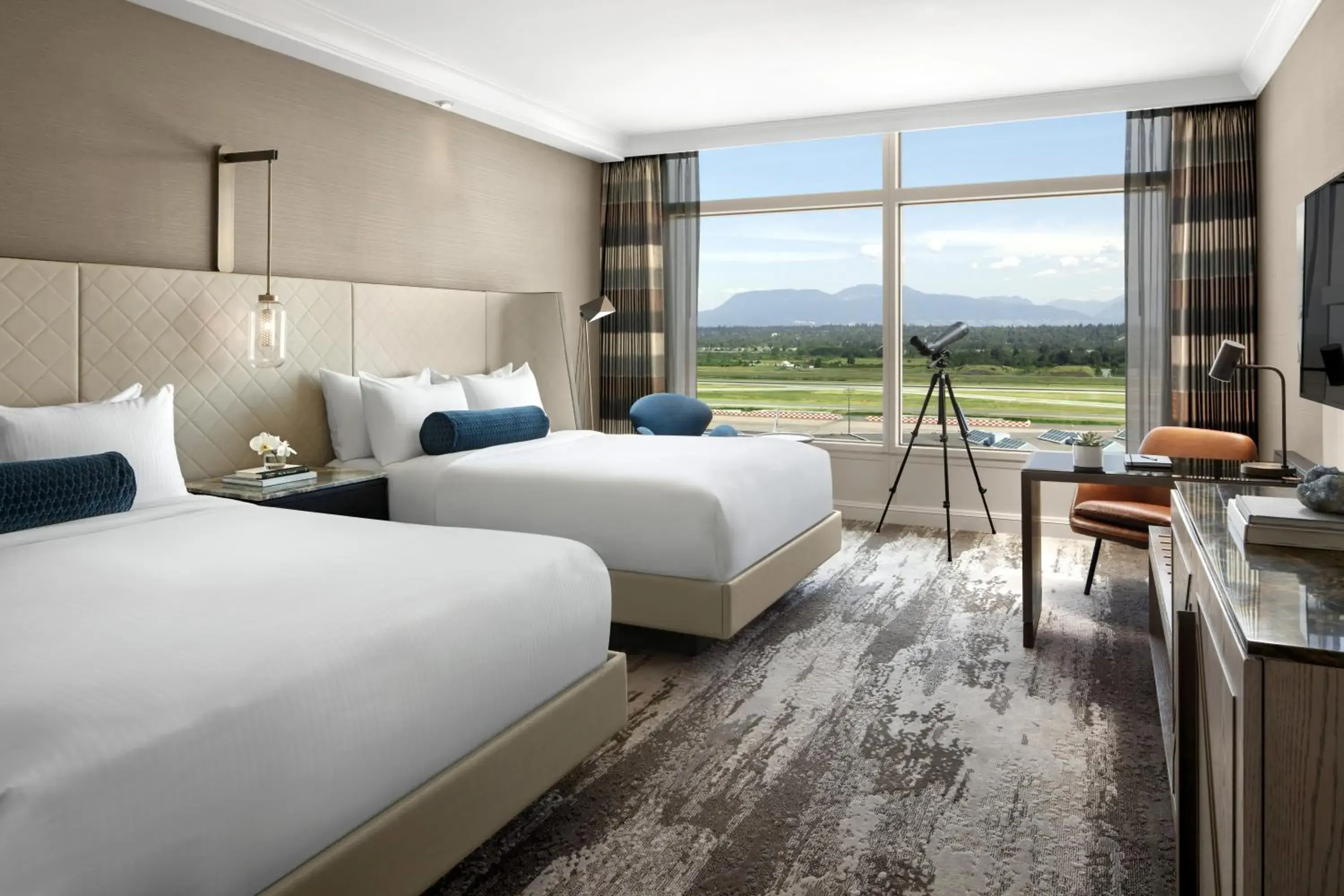 Fairmont Gold with two Queen Beds in Fairmont Gold at Fairmont Vancouver Airport Fairmont Gold with two Queen Beds in Fairmont Gold at Fairmont Vancouver Airport