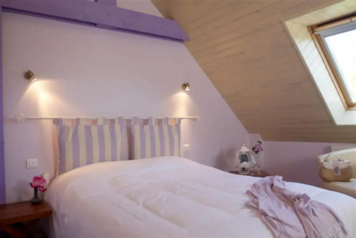 Double Room with Garden View in Logis Hotel Belle-Vue Double Room with Garden View in Logis Hotel Belle-Vue