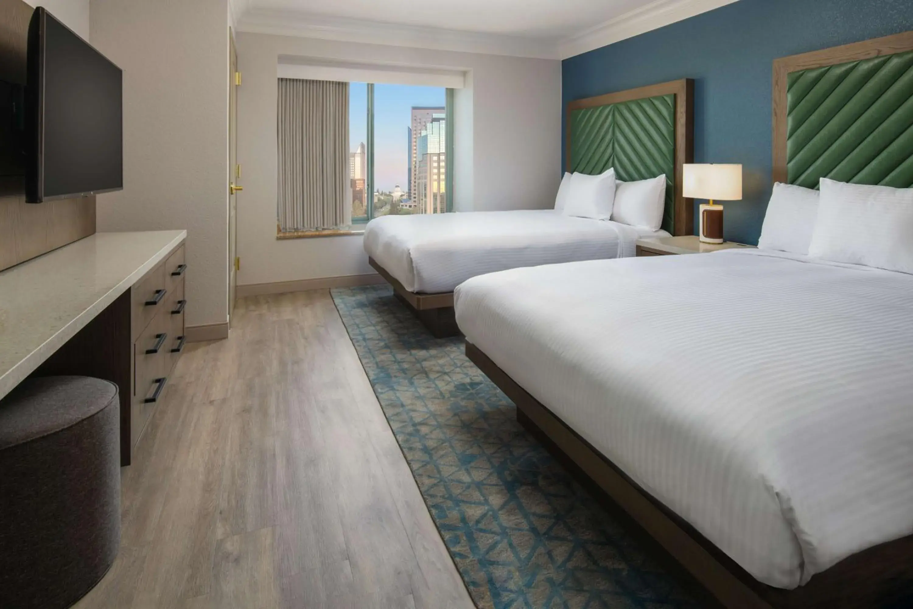 Two-Room Queen Suite with Two Queen Beds - Hearing Accessible in Embassy Suites by Hilton Sacramento Riverfront Promenade Two-Room Queen Suite with Two Queen Beds - Hearing Accessible in Embassy Suites by Hilton Sacramento Riverfront Promenade