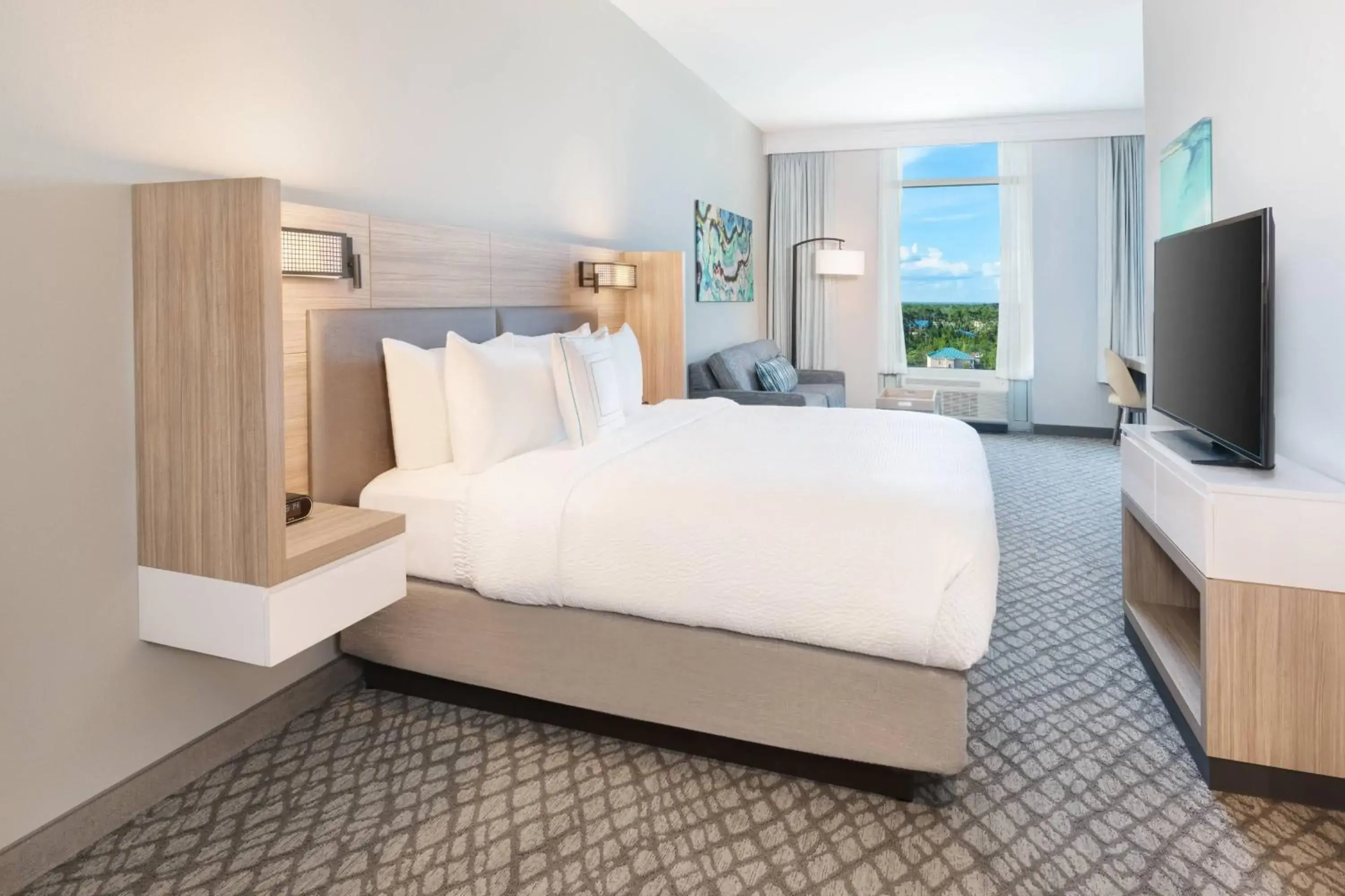 Suite, 1 King, Sofa bed, Inland view in SpringHill Suites by Marriott Panama City Beach Beachfront Suite, 1 King, Sofa bed, Inland view in SpringHill Suites by Marriott Panama City Beach Beachfront