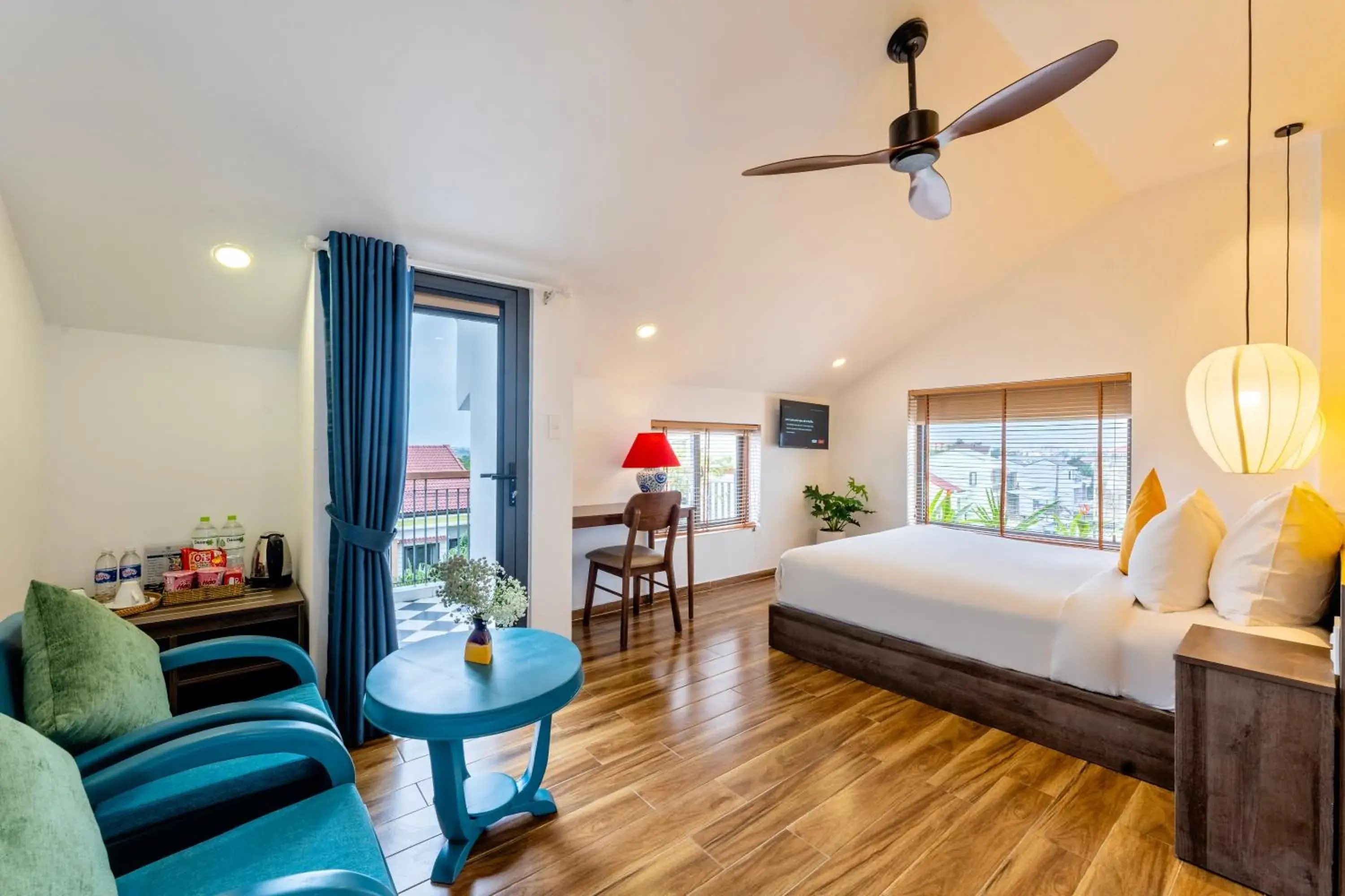 Queen Room with Balcony in The Nam An Villa Hoi An Queen Room with Balcony in The Nam An Villa Hoi An