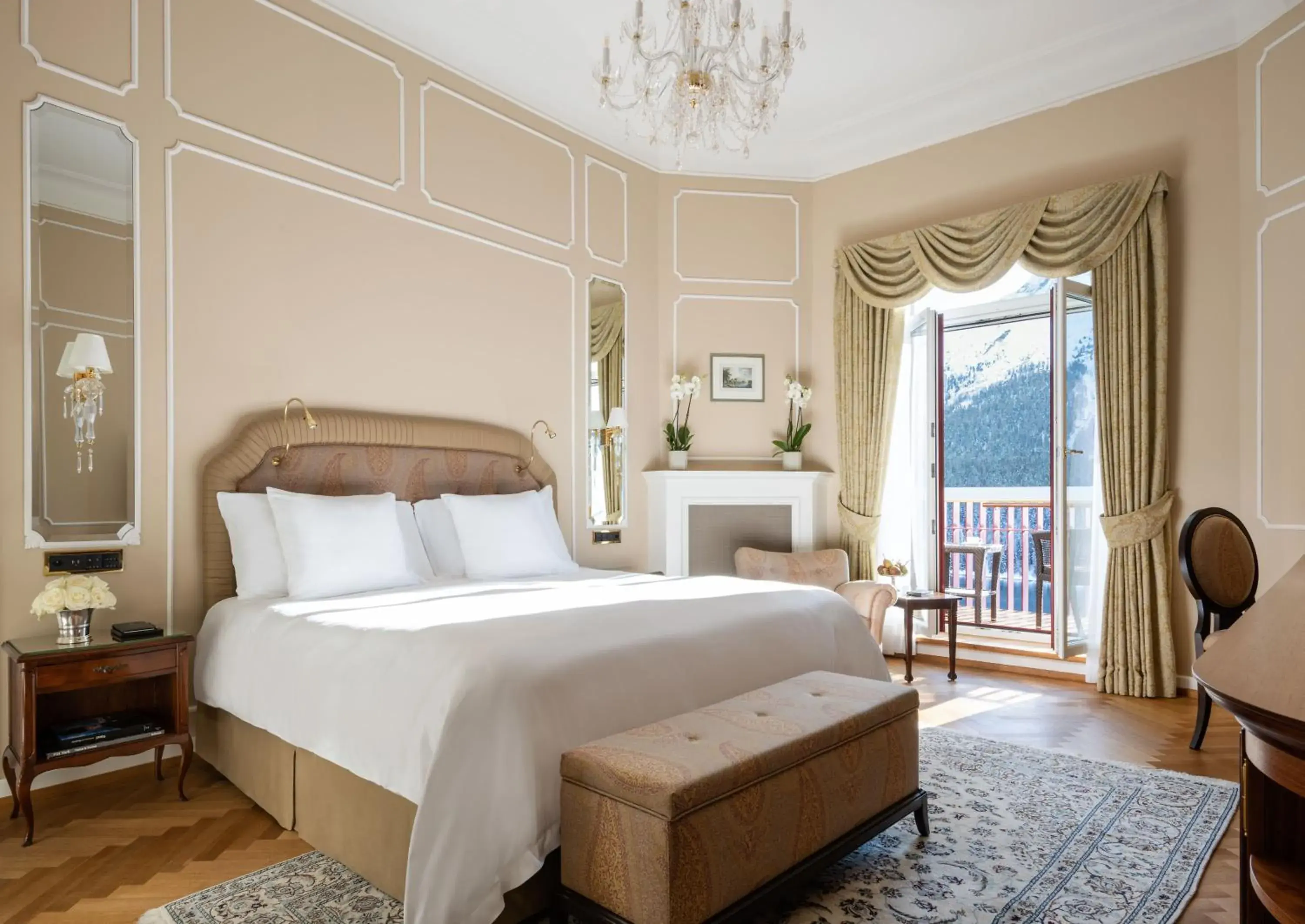 Signature Double Room lake view with balcony in Badrutt's Palace Hotel St Moritz Signature Double Room lake view with balcony in Badrutt's Palace Hotel St Moritz