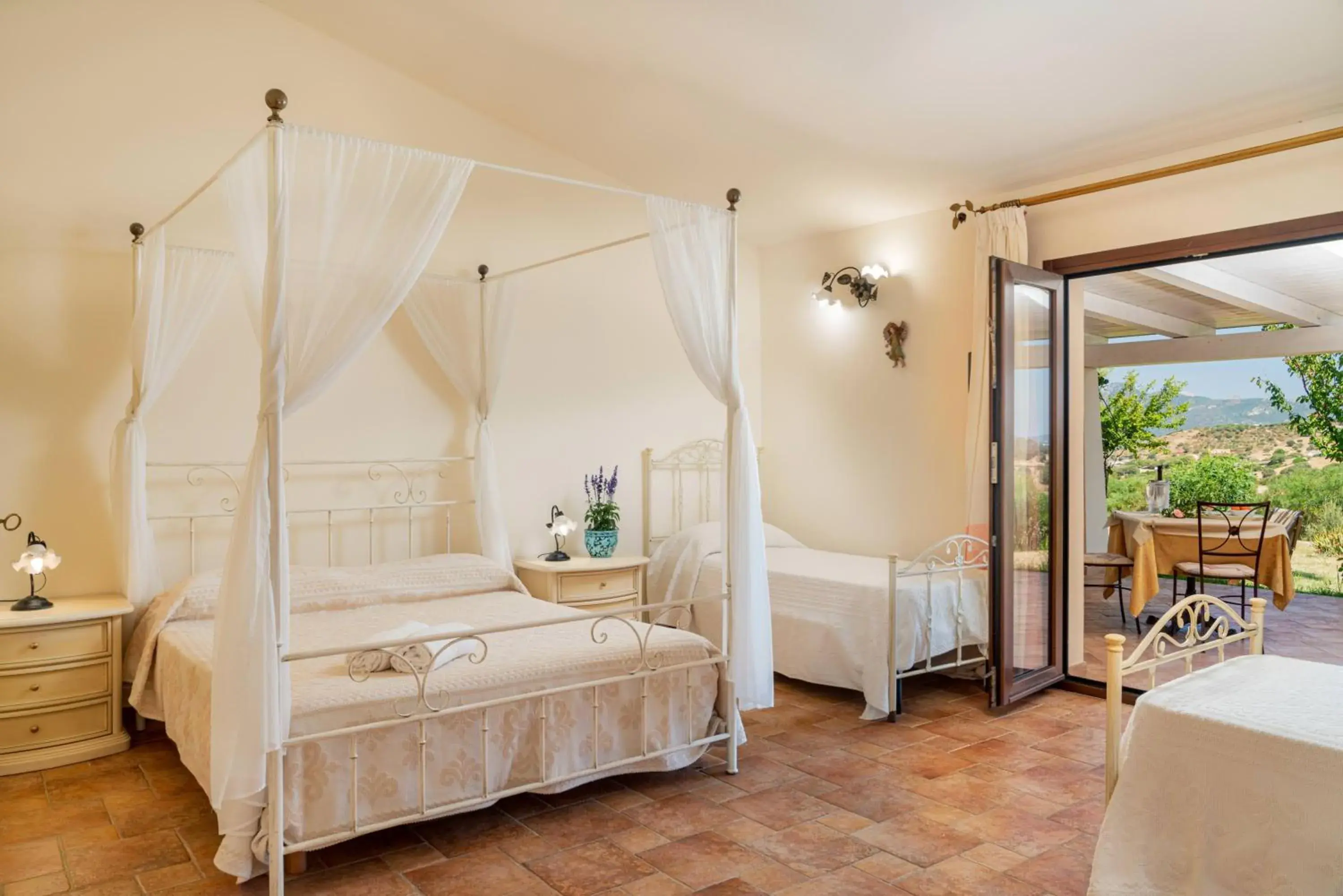 Family Room with Patio and Garden View in Borgo Alba Barona Turismo Rurale Family Room with Patio and Garden View in Borgo Alba Barona Turismo Rurale