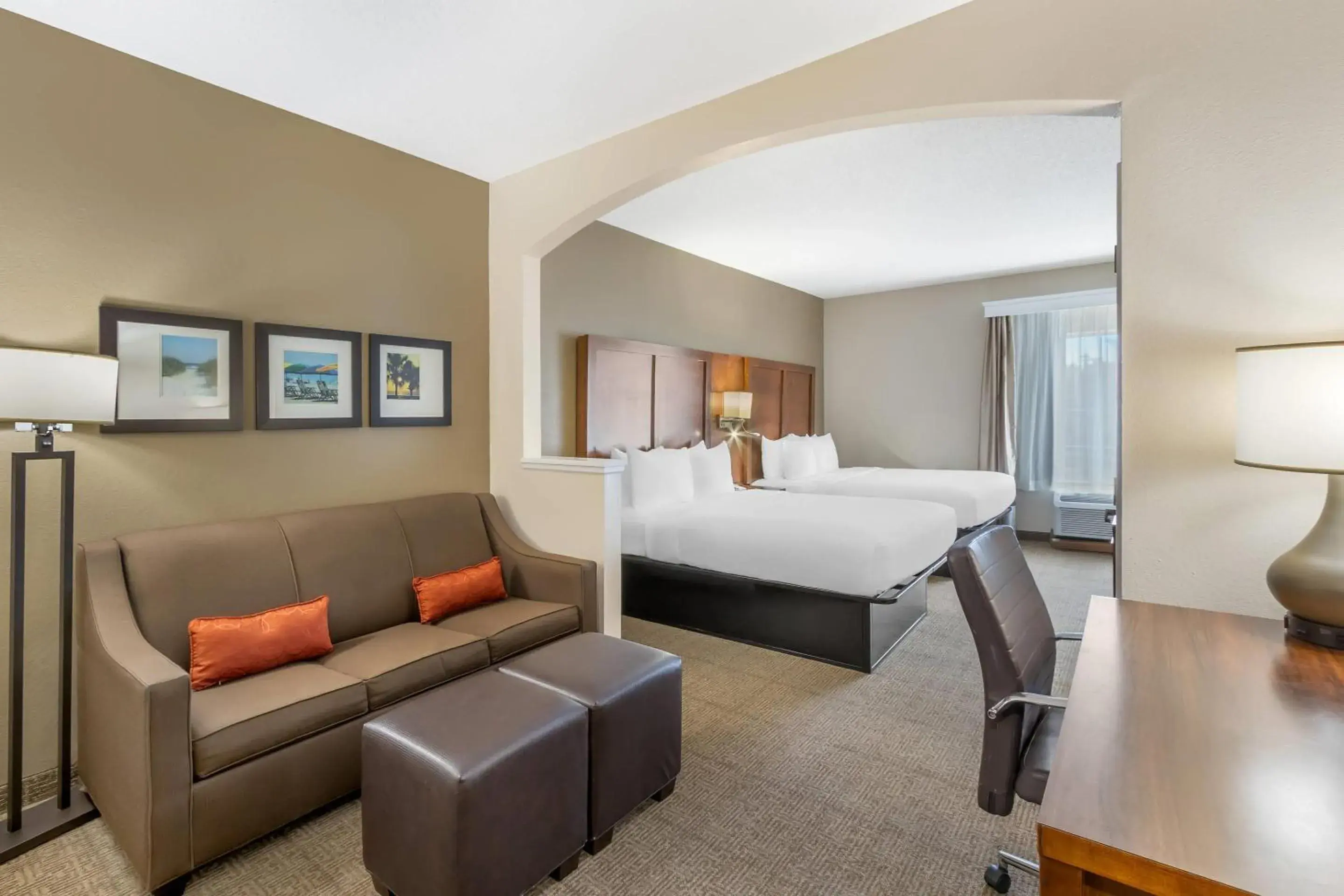 Queen Suite with Two Queen Beds and Sofa Bed - Non-Smoking in Comfort Suites Myrtle Beach Central Queen Suite with Two Queen Beds and Sofa Bed - Non-Smoking in Comfort Suites Myrtle Beach Central