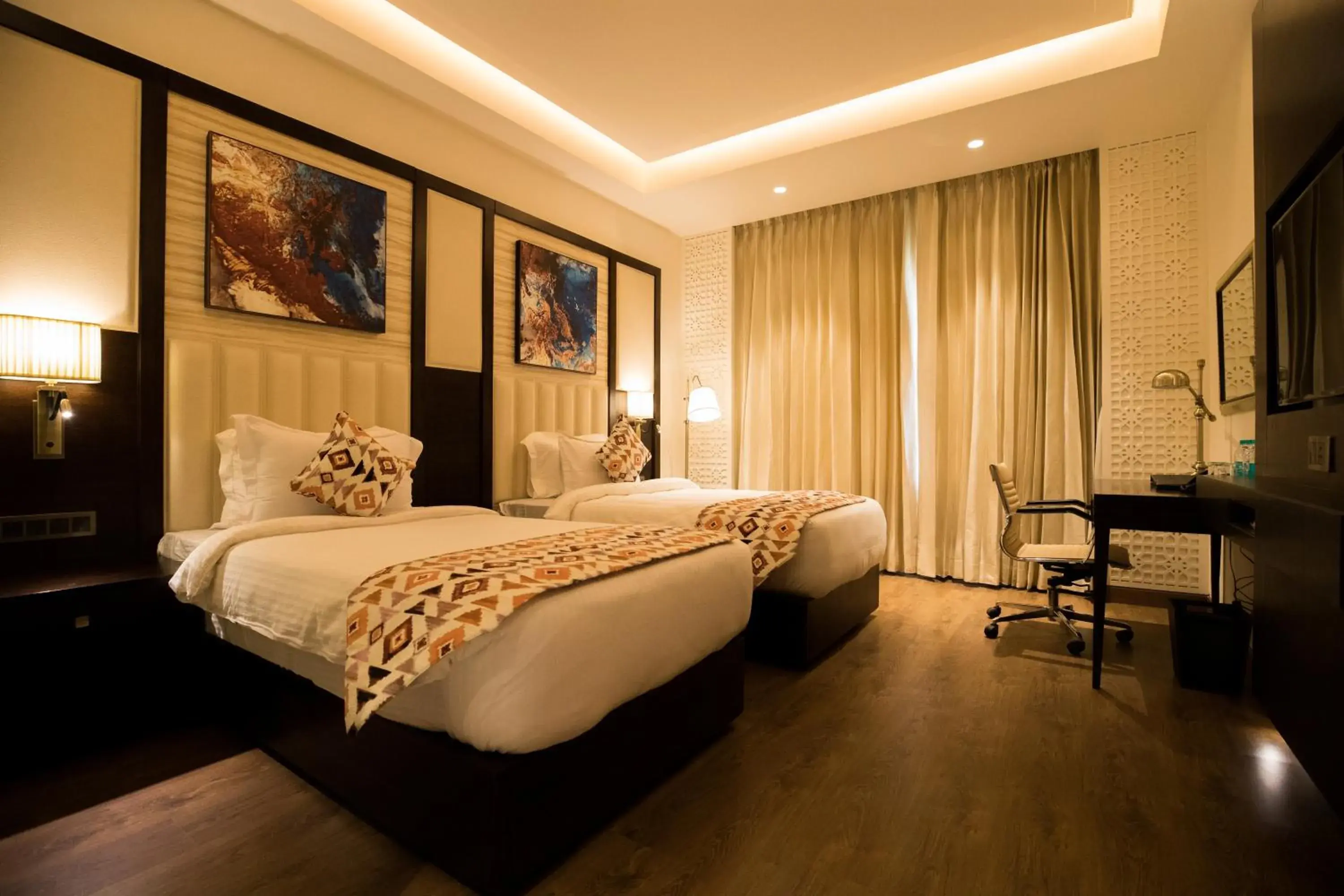 Twin Room - Mobility Access (Non Smoking) - Book & Unlock Exclusive Discounts in Ramada by Wyndham Kapurthala Twin Room - Mobility Access (Non Smoking) - Book & Unlock Exclusive Discounts in Ramada by Wyndham Kapurthala