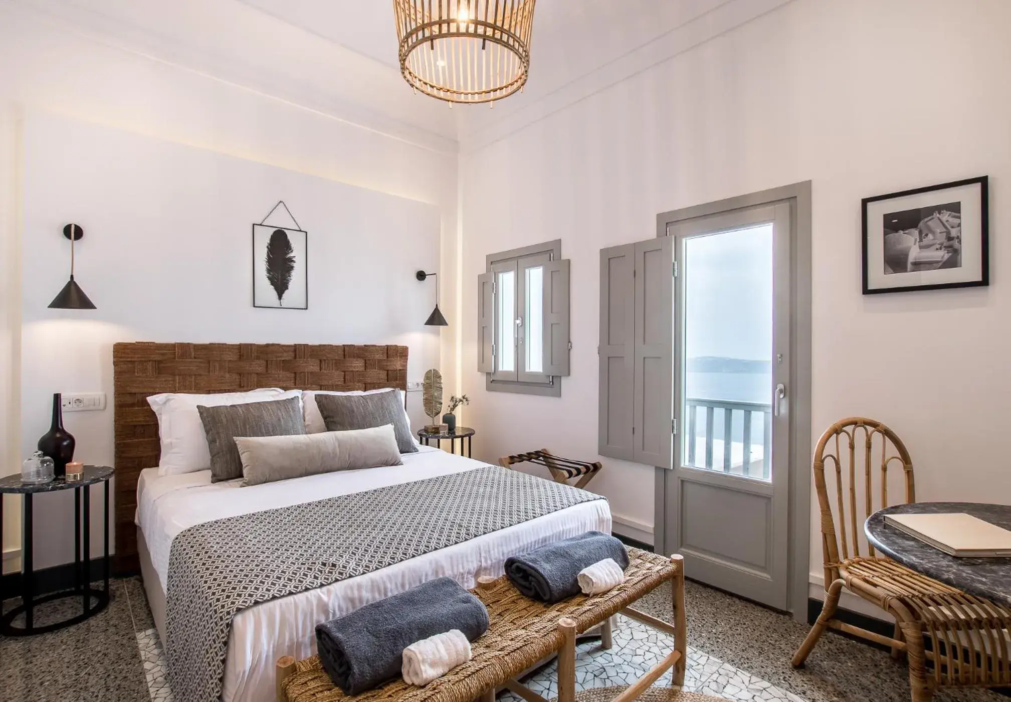 Elegant Suite Caldera View with outdoor heated Jacuzzi in Amelot Art Suites Elegant Suite Caldera View with outdoor heated Jacuzzi in Amelot Art Suites