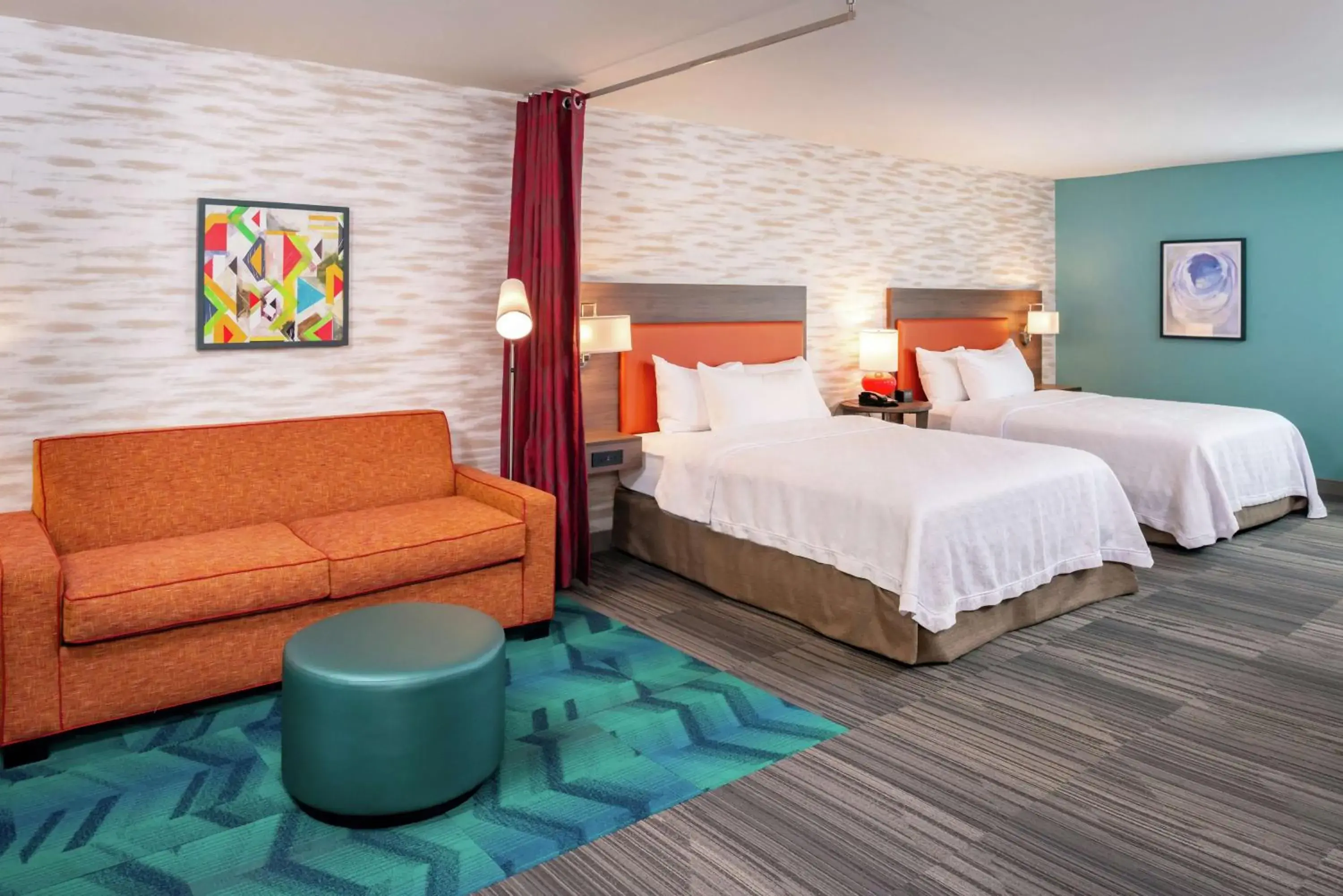 Queen Studio with Two Queen Beds - Mobility and Hearing Access/Non-Smoking in Home2 Suites By Hilton New Albany Columbus Queen Studio with Two Queen Beds - Mobility and Hearing Access/Non-Smoking in Home2 Suites By Hilton New Albany Columbus