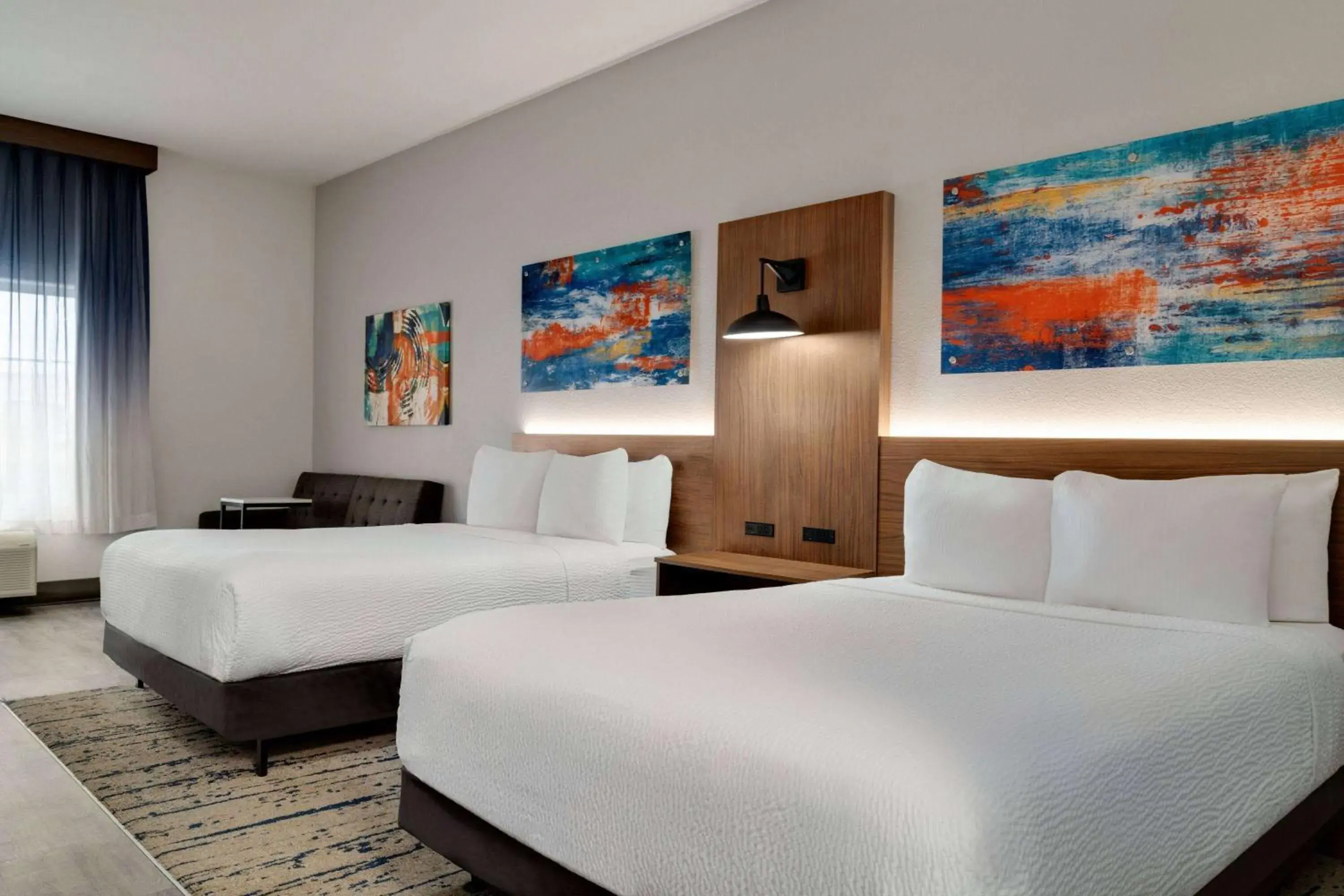 Queen Room with Two Queen Beds and Roll-in Shower - Mobility/Hearing Accessible - Non-Smoking in La Quinta by Wyndham Stephenville Queen Room with Two Queen Beds and Roll-in Shower - Mobility/Hearing Accessible - Non-Smoking in La Quinta by Wyndham Stephenville