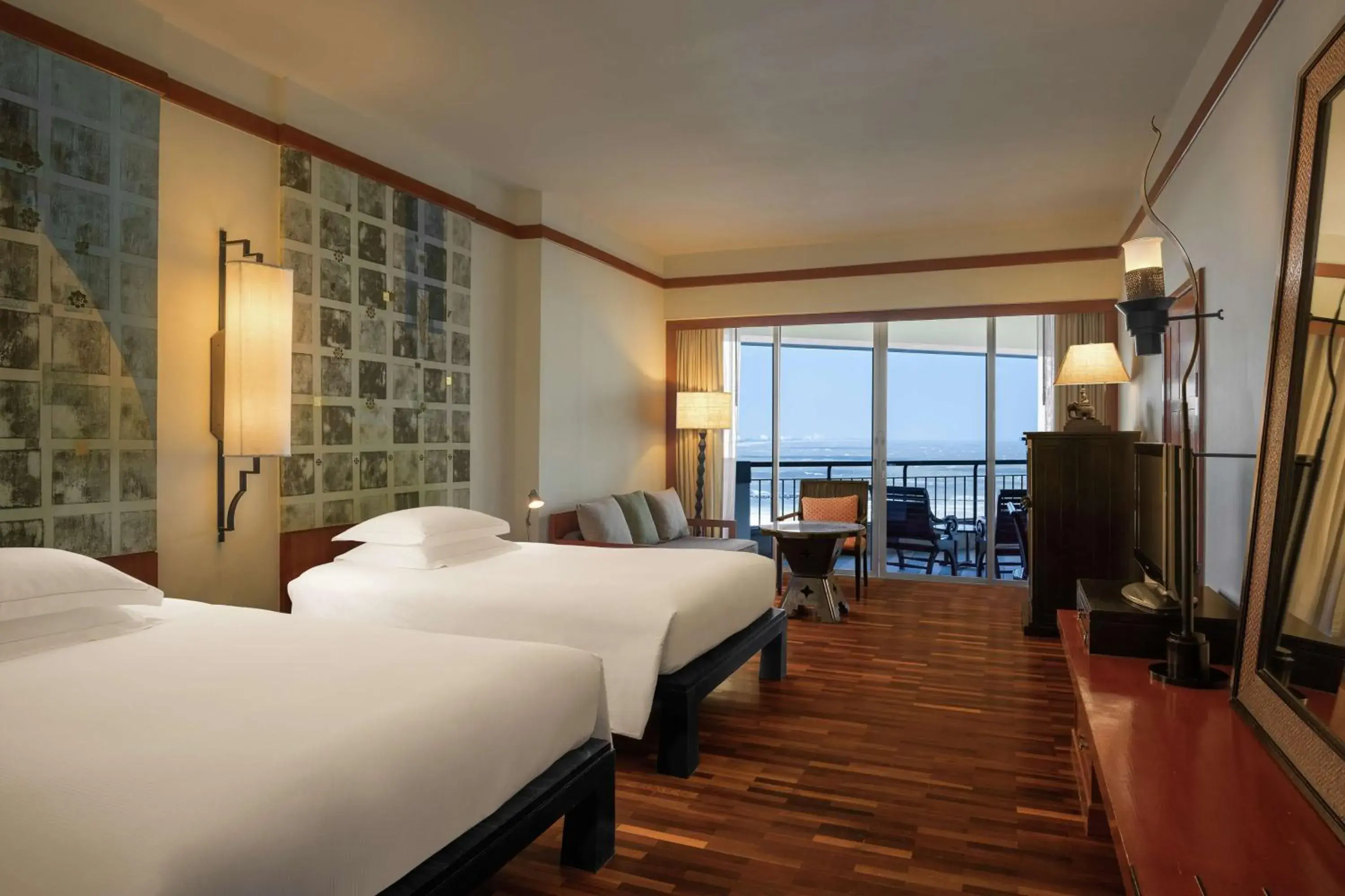 Classic Twin Room with Ocean View in Hilton Hua Hin Resort & Spa Classic Twin Room with Ocean View in Hilton Hua Hin Resort & Spa