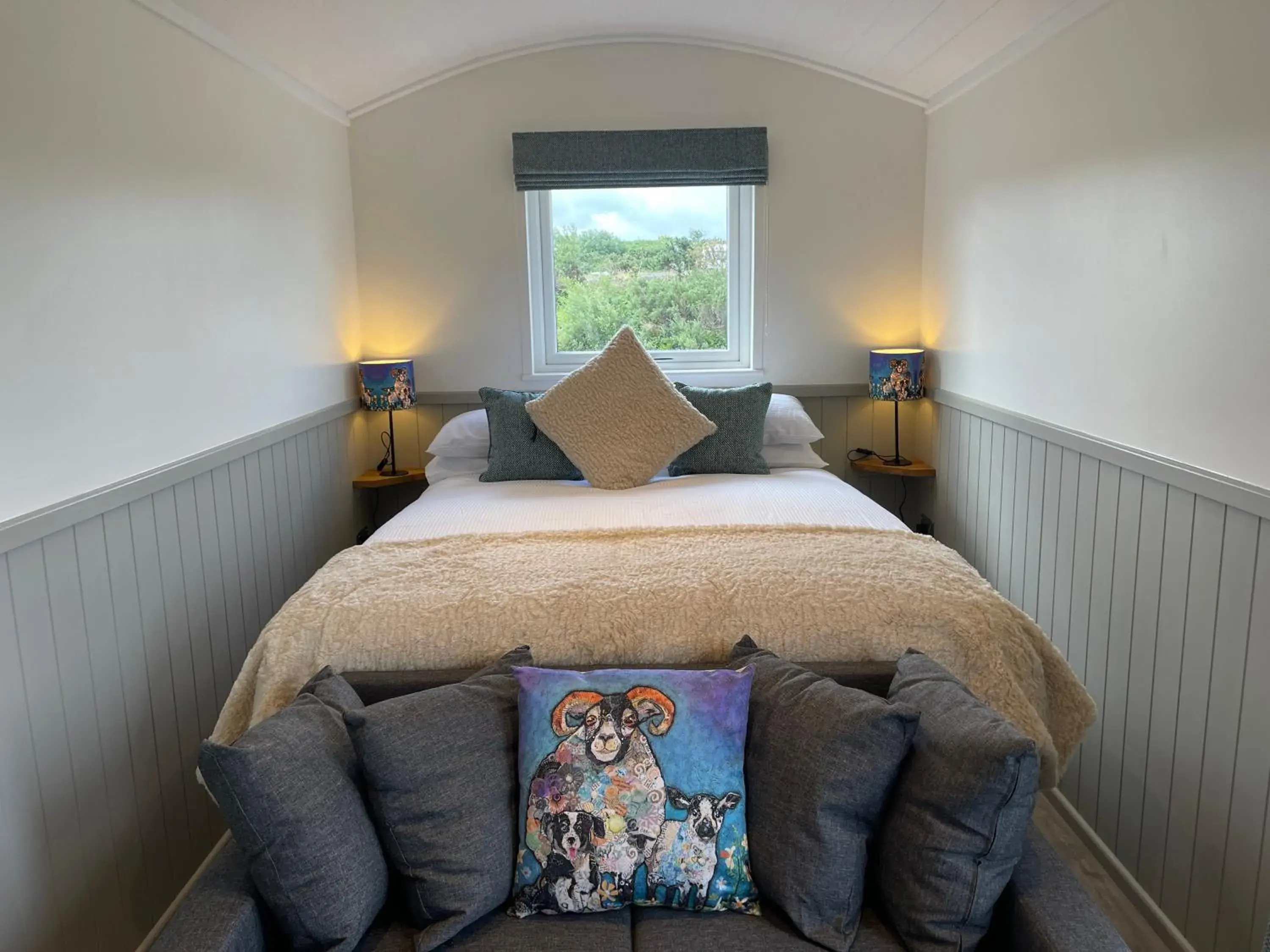 Shepherd's Hut in Portavadie Loch Fyne Scotland Shepherd's Hut in Portavadie Loch Fyne Scotland