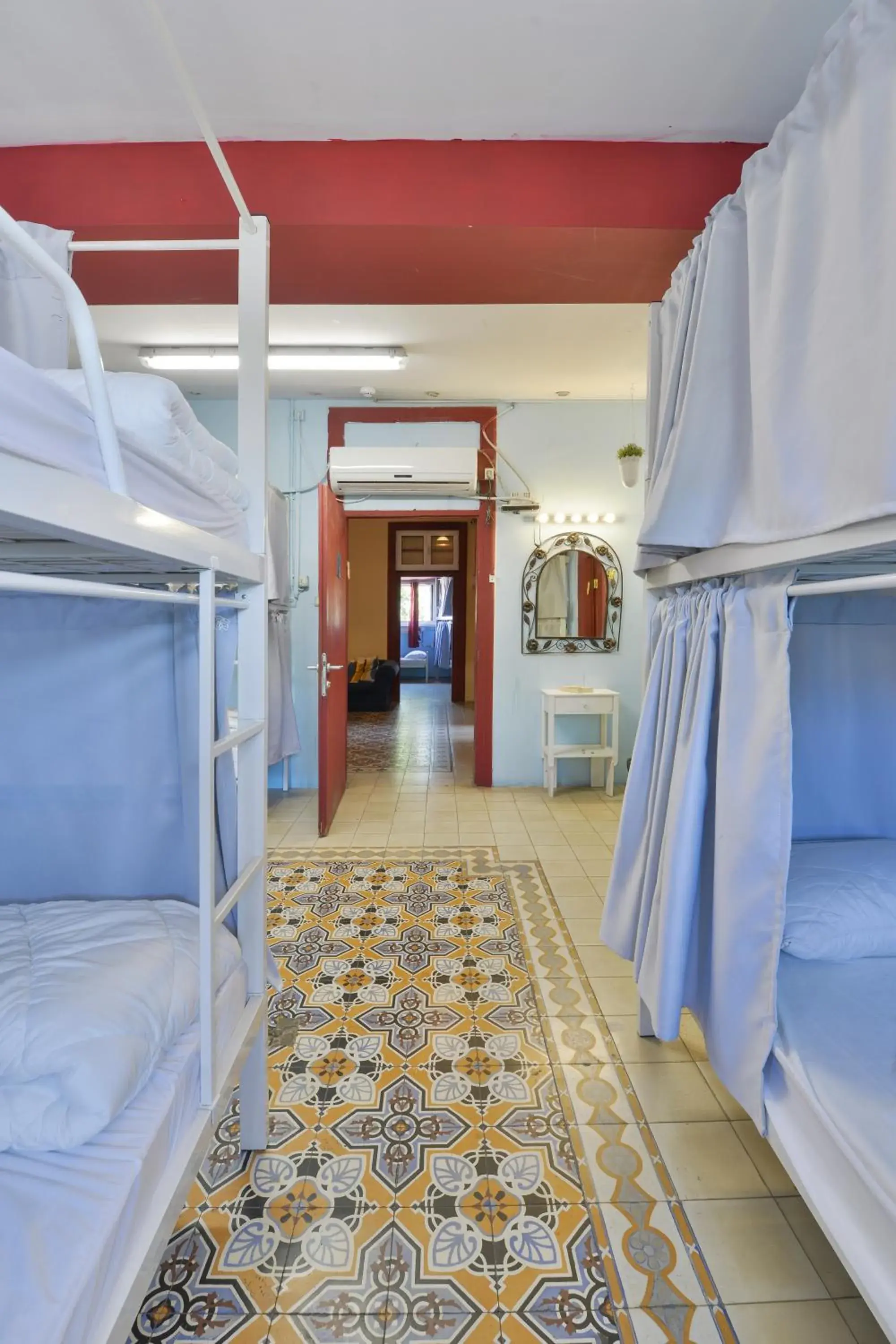 Bunk Bed in Female Dormitory Room in Caravan Hostel Tel Aviv By Roger Age 18-45 Bunk Bed in Female Dormitory Room in Caravan Hostel Tel Aviv By Roger Age 18-45