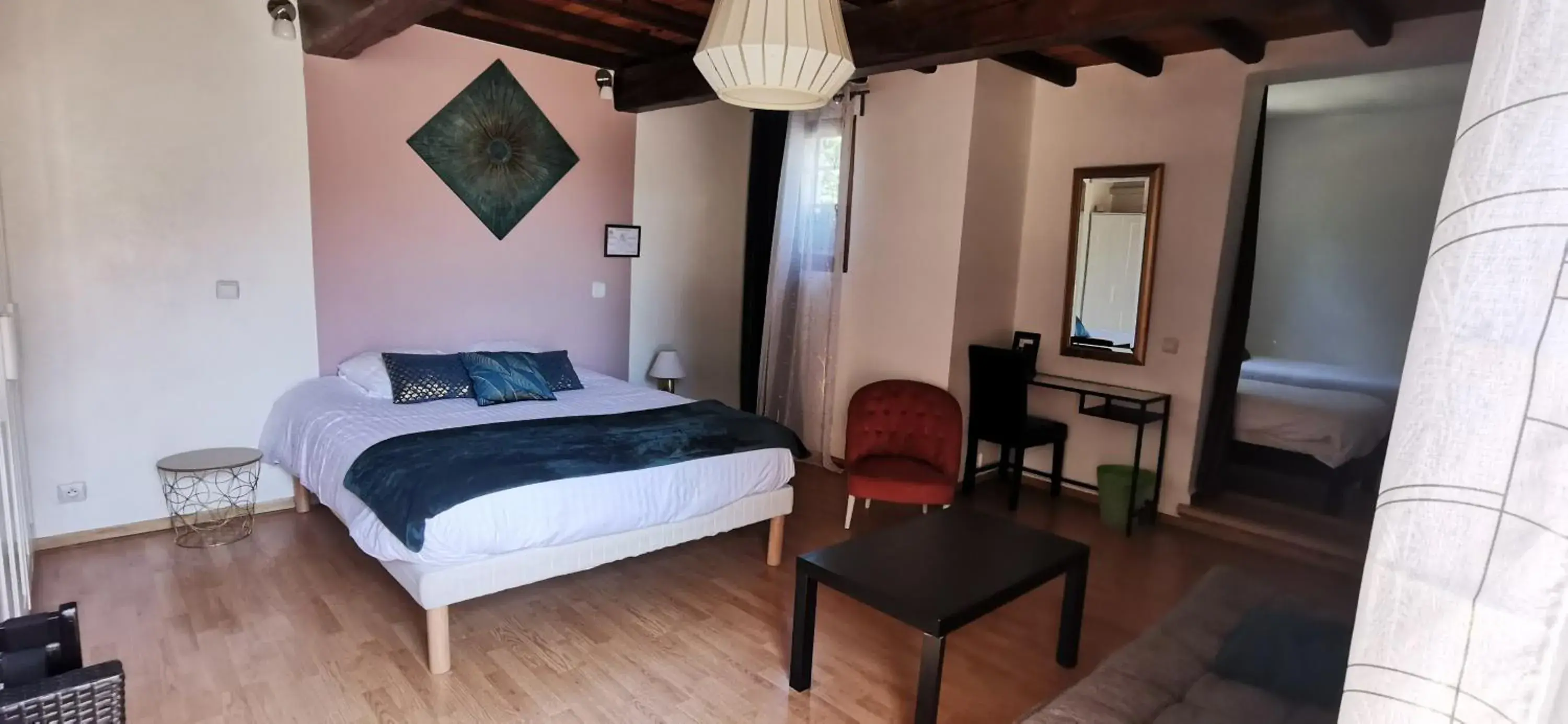 Quadruple Room with Terrace in Hôtel Le Mas Des Amandiers Quadruple Room with Terrace in Hôtel Le Mas Des Amandiers