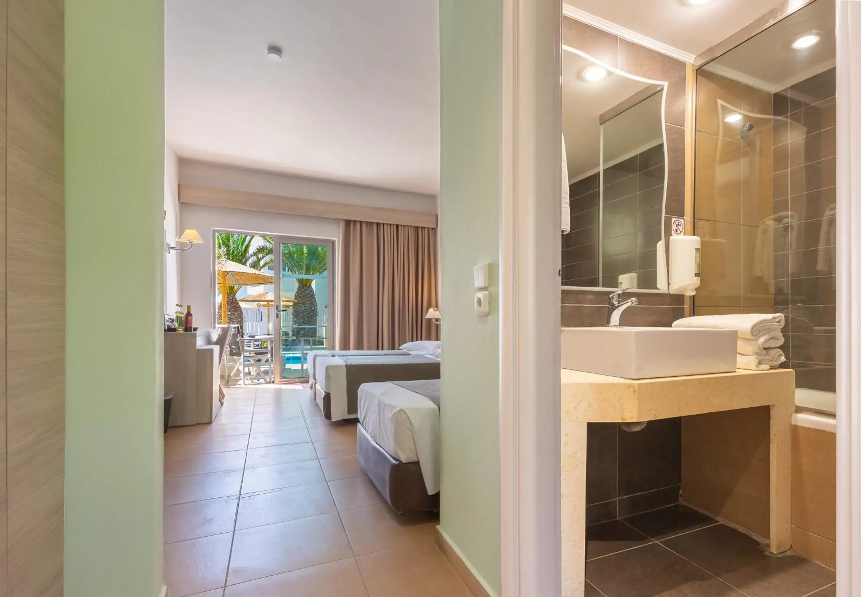 Superior Double or Twin Room with Pool View in Akti Beach Club Superior Double or Twin Room with Pool View in Akti Beach Club