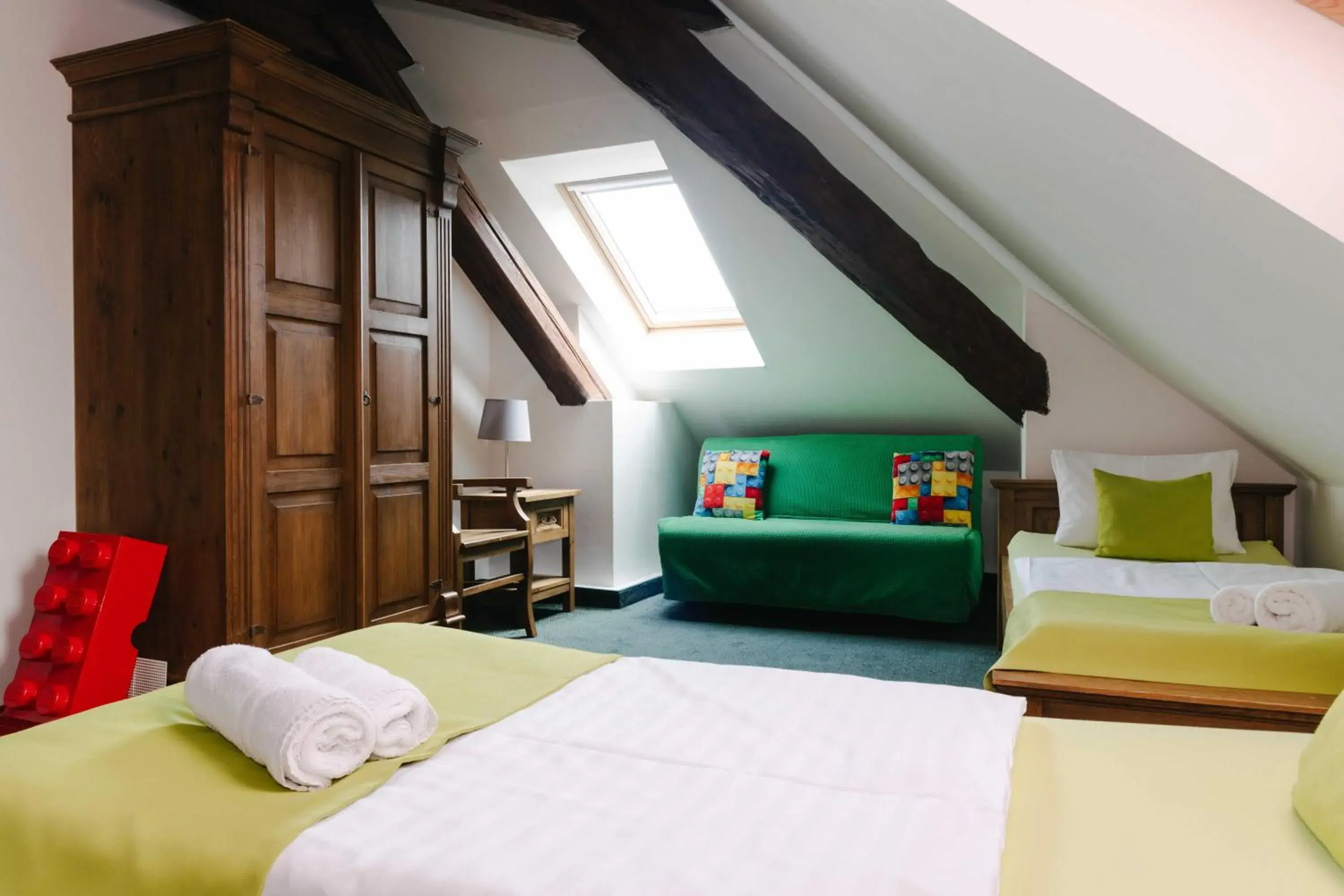 Twin Room with Extra Bed in Hotel a Museum of Bricks Twin Room with Extra Bed in Hotel a Museum of Bricks