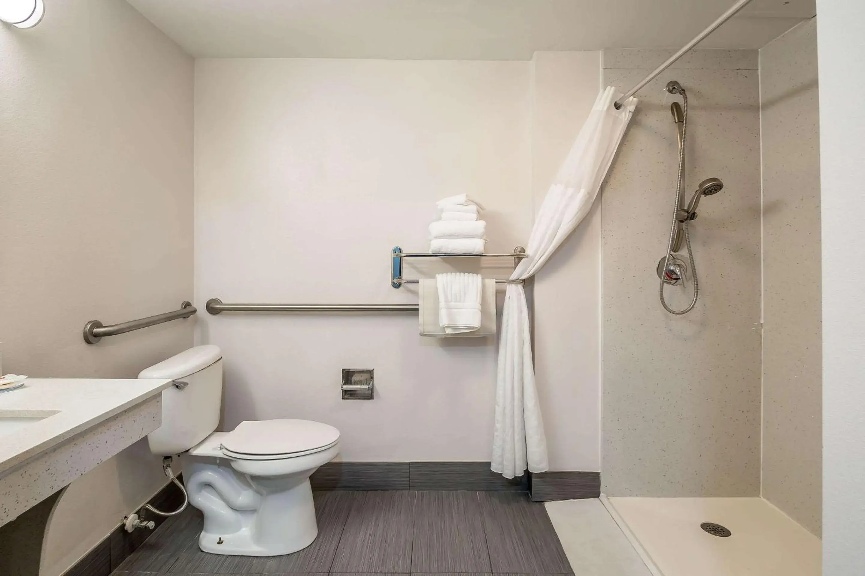 King Room with Roll-In Shower - Accessible/Non-Smoking (No Pets Allowed) in Comfort Inn University King Room with Roll-In Shower - Accessible/Non-Smoking (No Pets Allowed) in Comfort Inn University