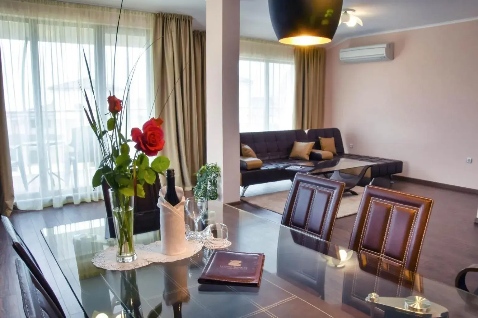 Two-Bedroom Suite with Balcony and Park View in Long Beach Resort Two-Bedroom Suite with Balcony and Park View in Long Beach Resort