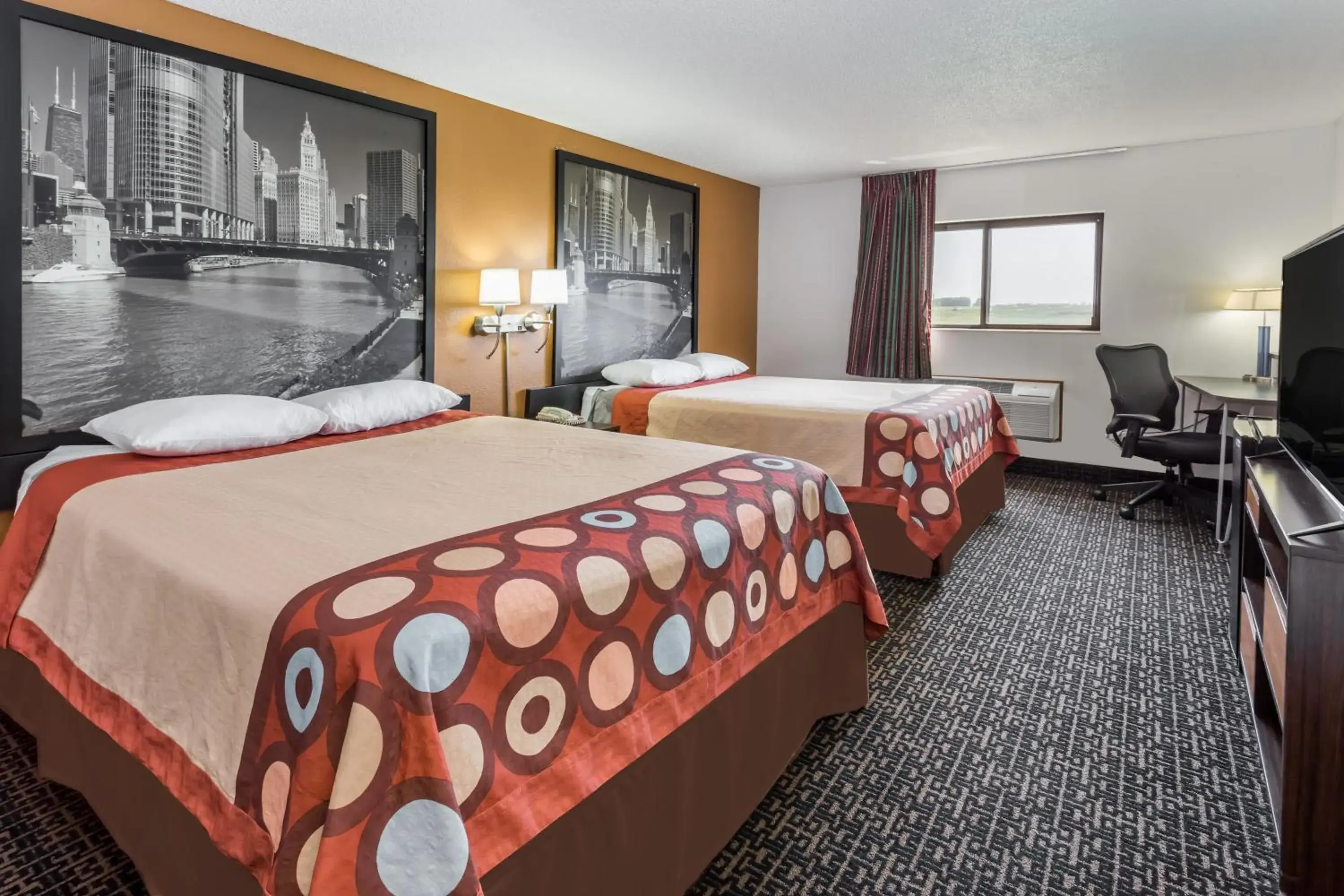 Queen Room with Two Queen Beds - Non-Smoking in Super 8 by Wyndham Dixon Queen Room with Two Queen Beds - Non-Smoking in Super 8 by Wyndham Dixon