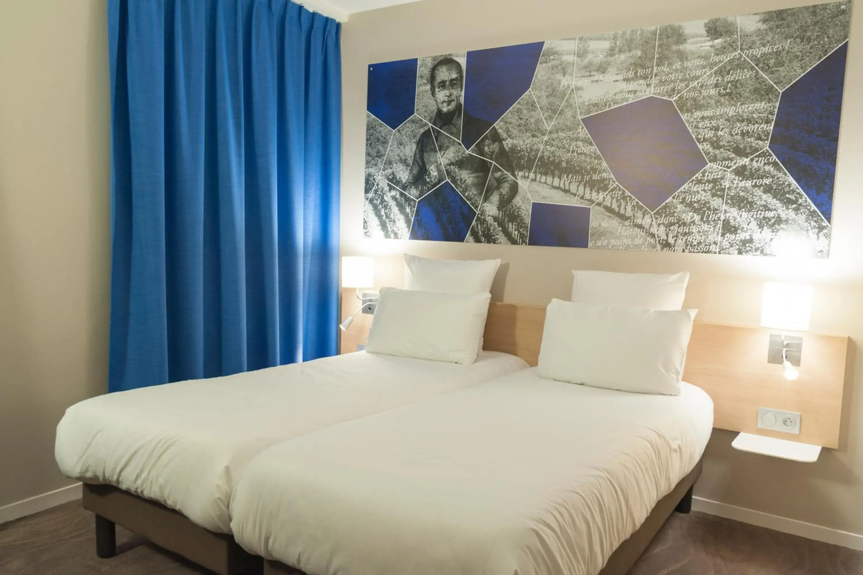 Standard Room with Two Beds in Brit Hotel Mâcon Centre Gare Standard Room with Two Beds in Brit Hotel Mâcon Centre Gare