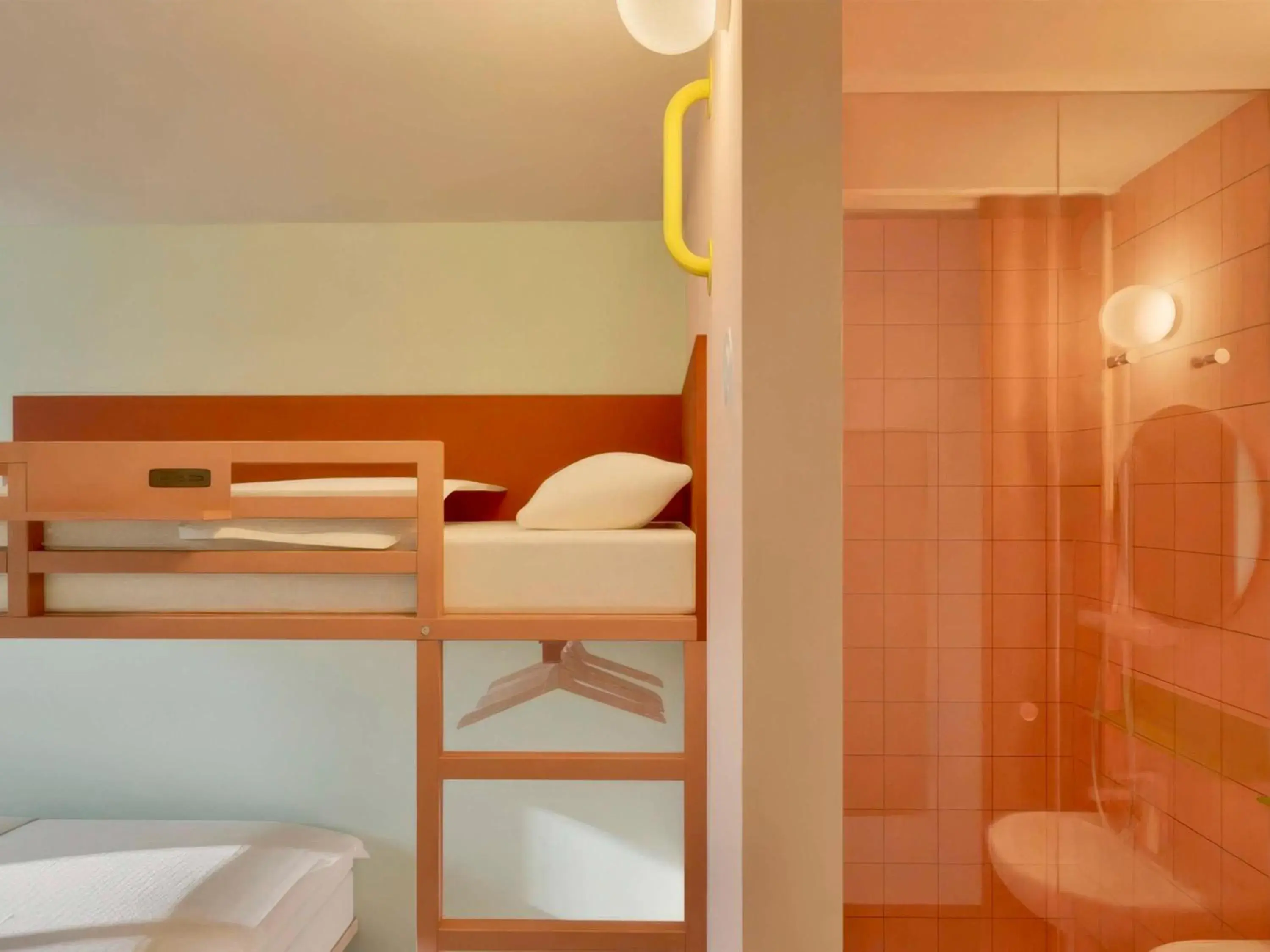 POP Triple Room with One Double and One Single Bunk Bed in Greet Hotel Nice Aéroport Promenade des Anglais POP Triple Room with One Double and One Single Bunk Bed in Greet Hotel Nice Aéroport Promenade des Anglais